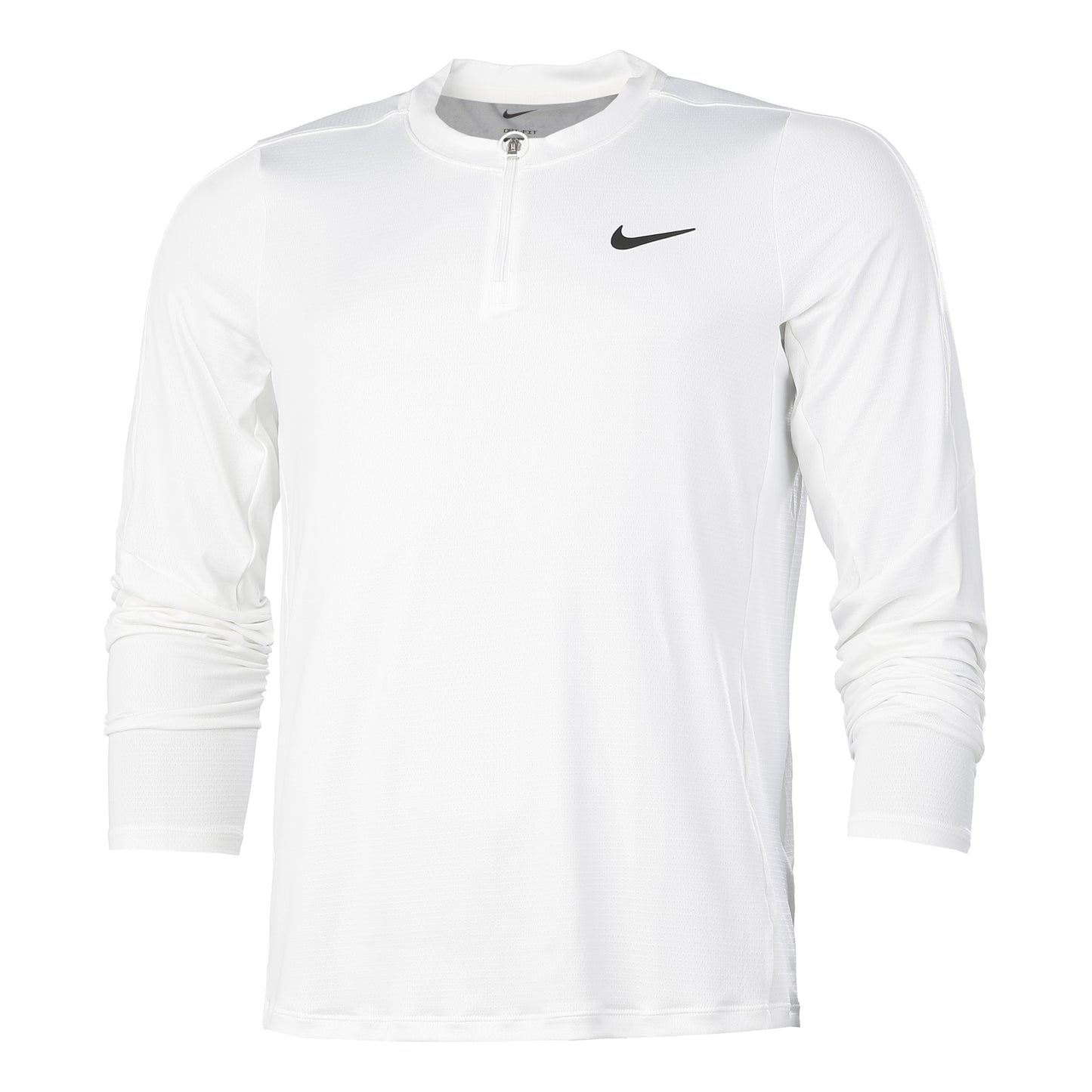 Nike Court Dri-Fit Half-Zip Longsleeve Herren - weiß, Nike Court Dri-Fit Half-Zip Longsleeve Herren - weiß,