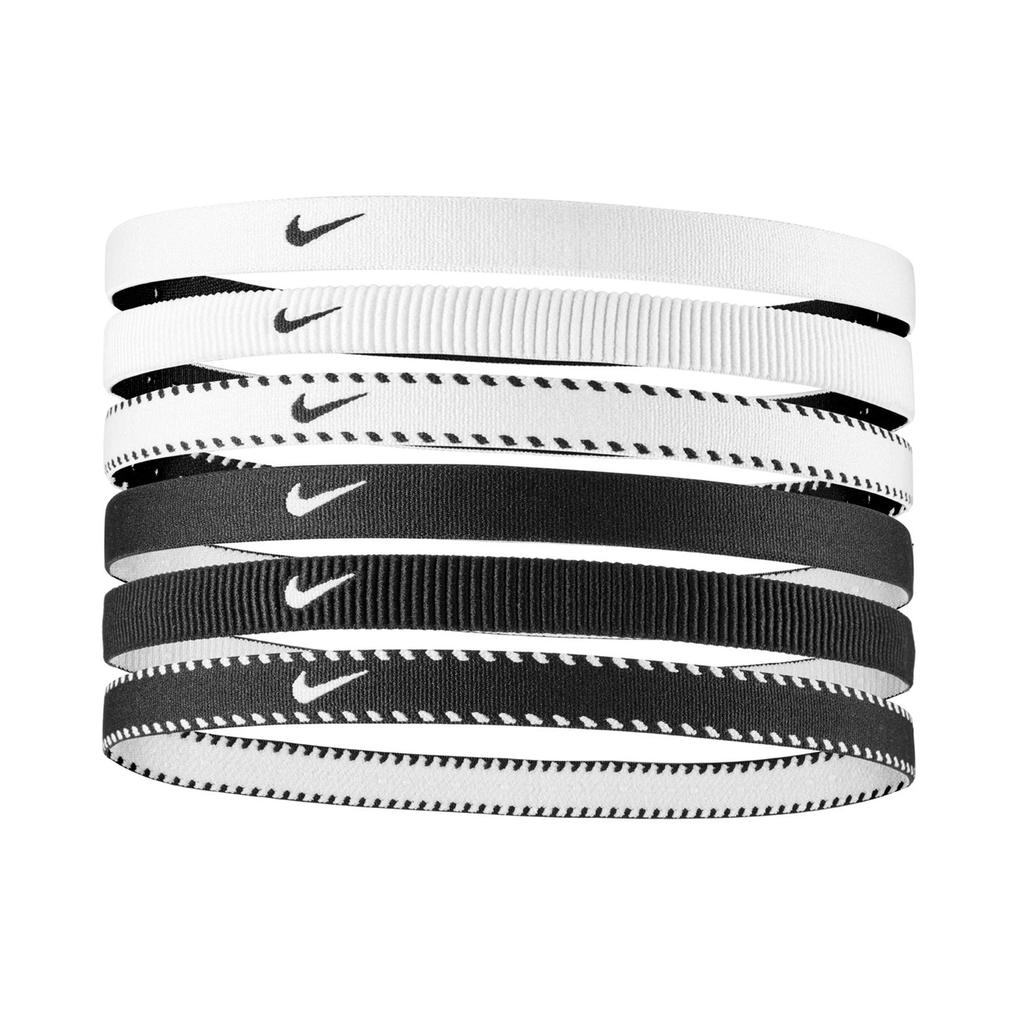Nike Nike Flex Classic Haarband 6er Pack-Weiß,Schwarz Nike Nike Flex Classic Haarband 6er Pack-Weiß,Schwarz