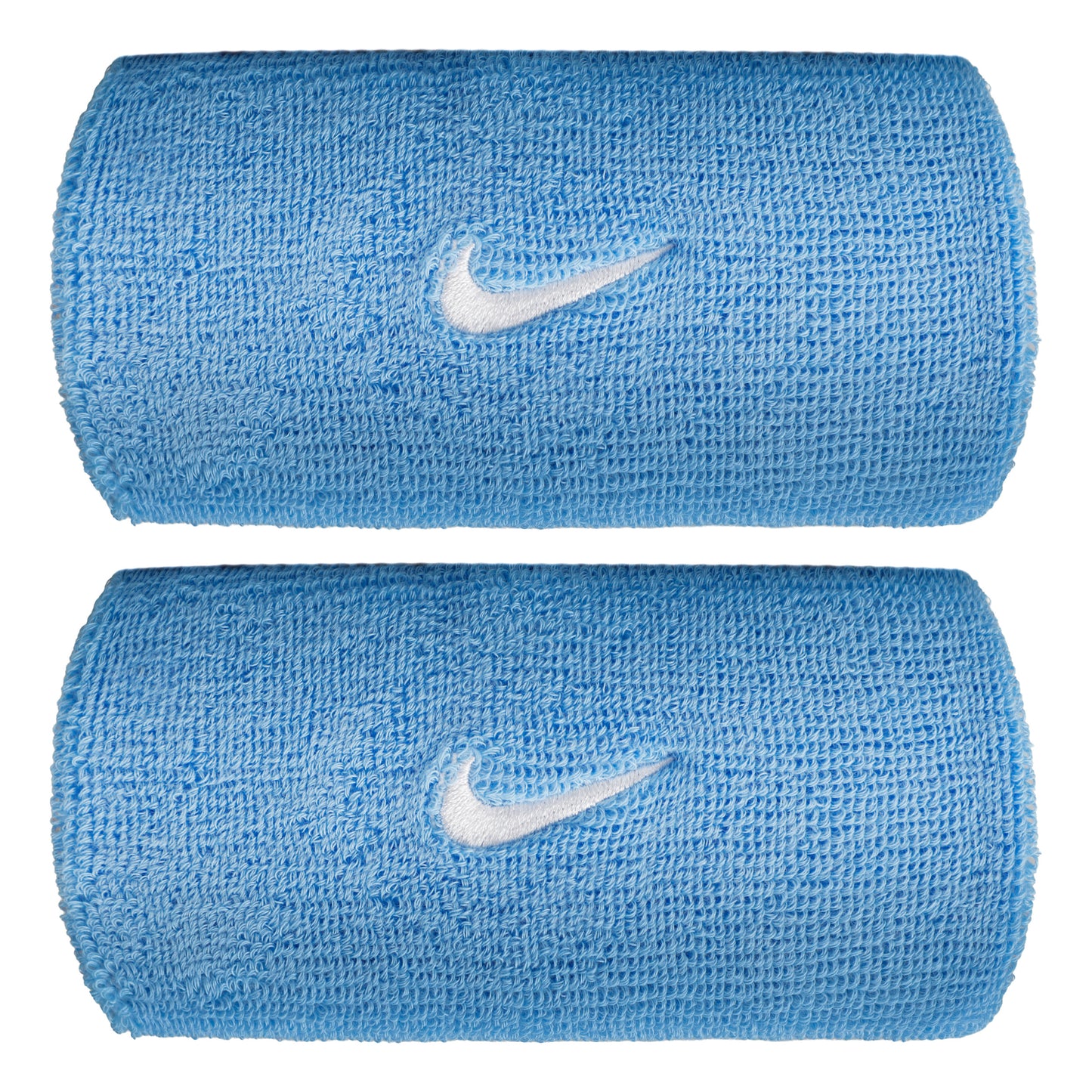 Nike Swoosh Classic Doublewide Schweißband lang - blau, weiß Nike Swoosh Classic Doublewide Schweißband lang - blau, weiß