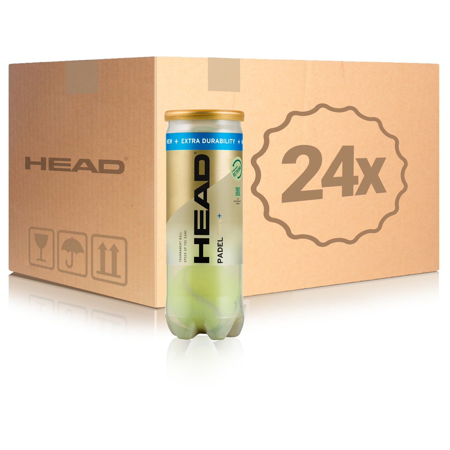 HEAD 24x 3er Dose Padel Pro S+ im Karton HEAD 24x 3er Dose Padel Pro S+ im Karton
