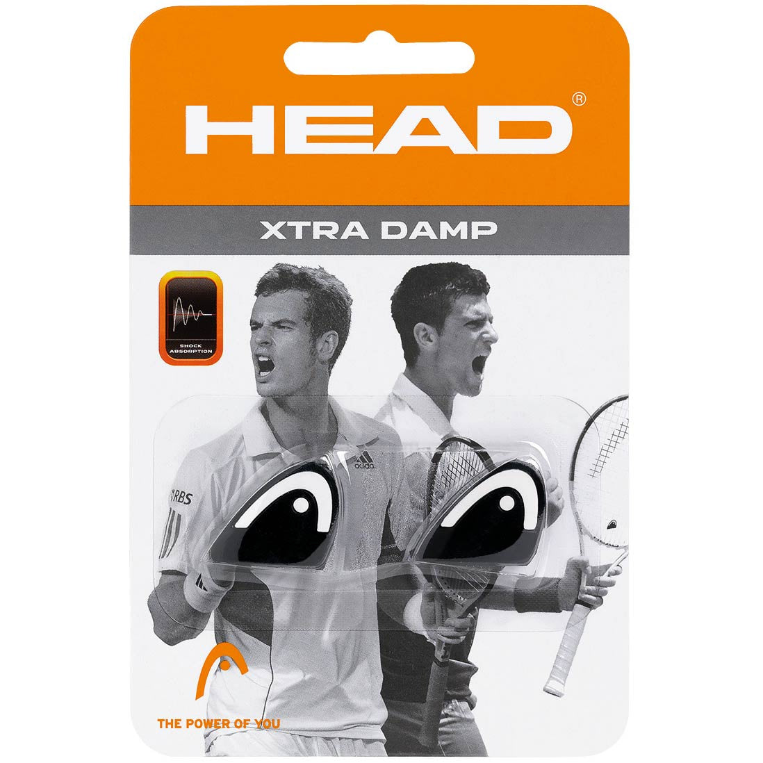 HEAD Xtra Damp Pack Dämpfer 2er Pack-Schwarz HEAD Xtra Damp Pack Dämpfer 2er Pack-Schwarz