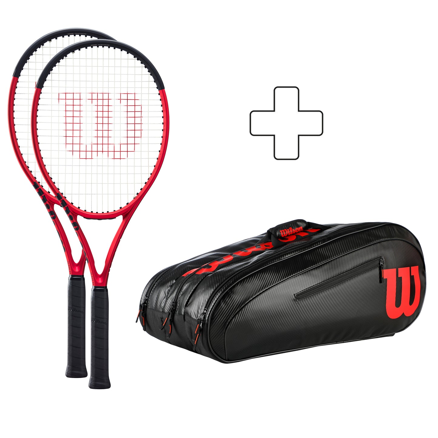 Wilson 2x Clash 100 Pro V2.0 plus Schlägertasche Wilson 2x Clash 100 Pro V2.0 plus Schlägertasche
