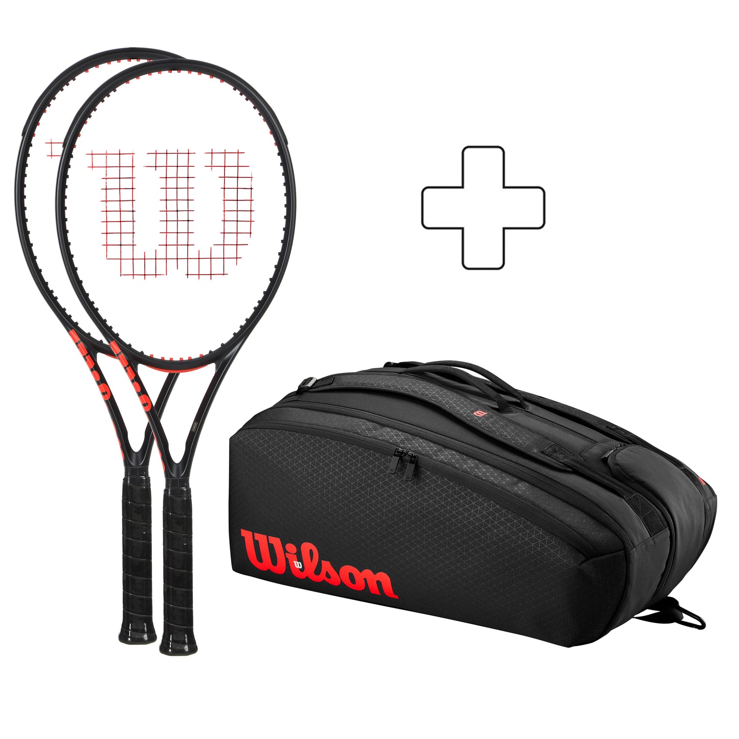 Wilson 2x Clash 100 Pro V3.0 plus Schlägertasche Wilson 2x Clash 100 Pro V3.0 plus Schlägertasche