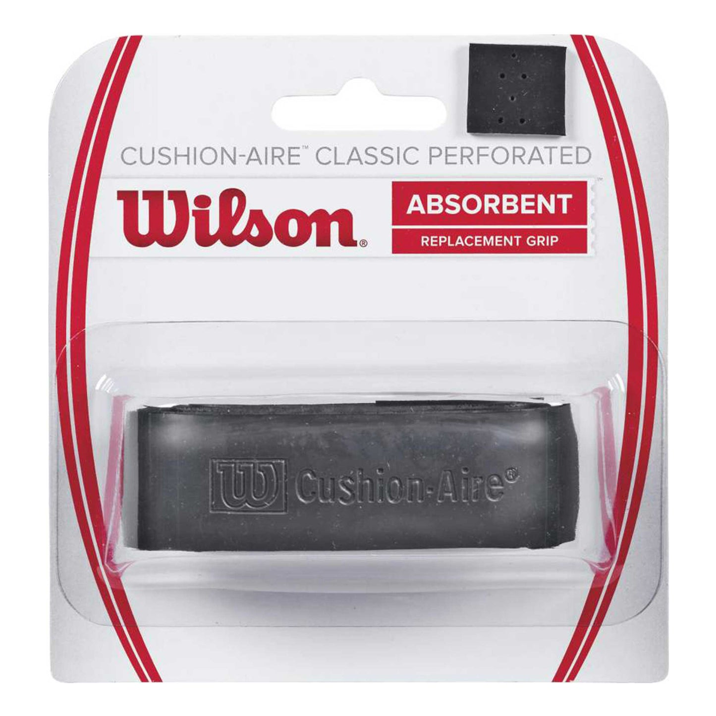 Wilson Cushion-Aire Classic Perforated 1er Pack-Schwarz Wilson Cushion-Aire Classic Perforated 1er Pack-Schwarz