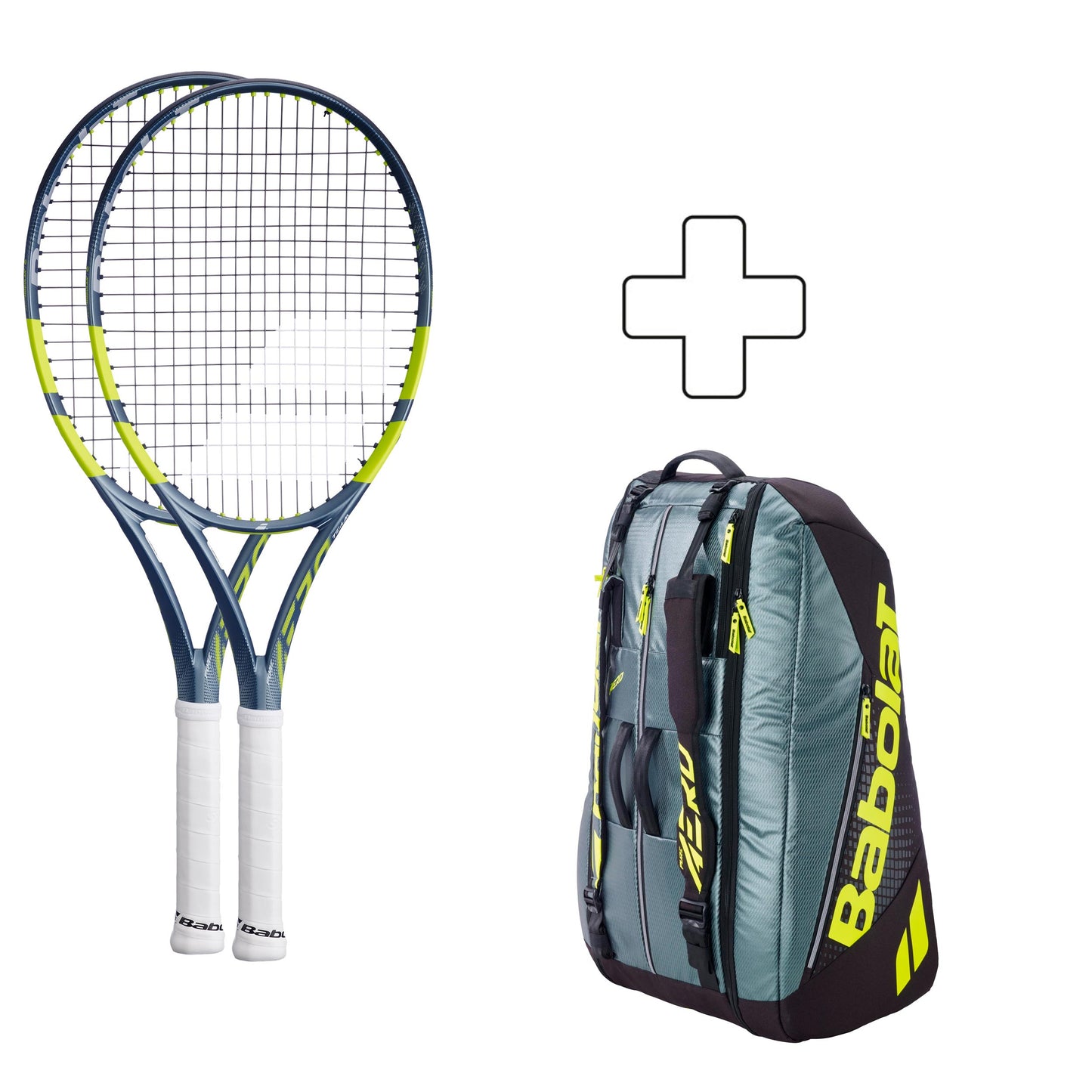 Babolat 2x Pure Aero Team plus Schlägertasche Babolat 2x Pure Aero Team plus Schlägertasche