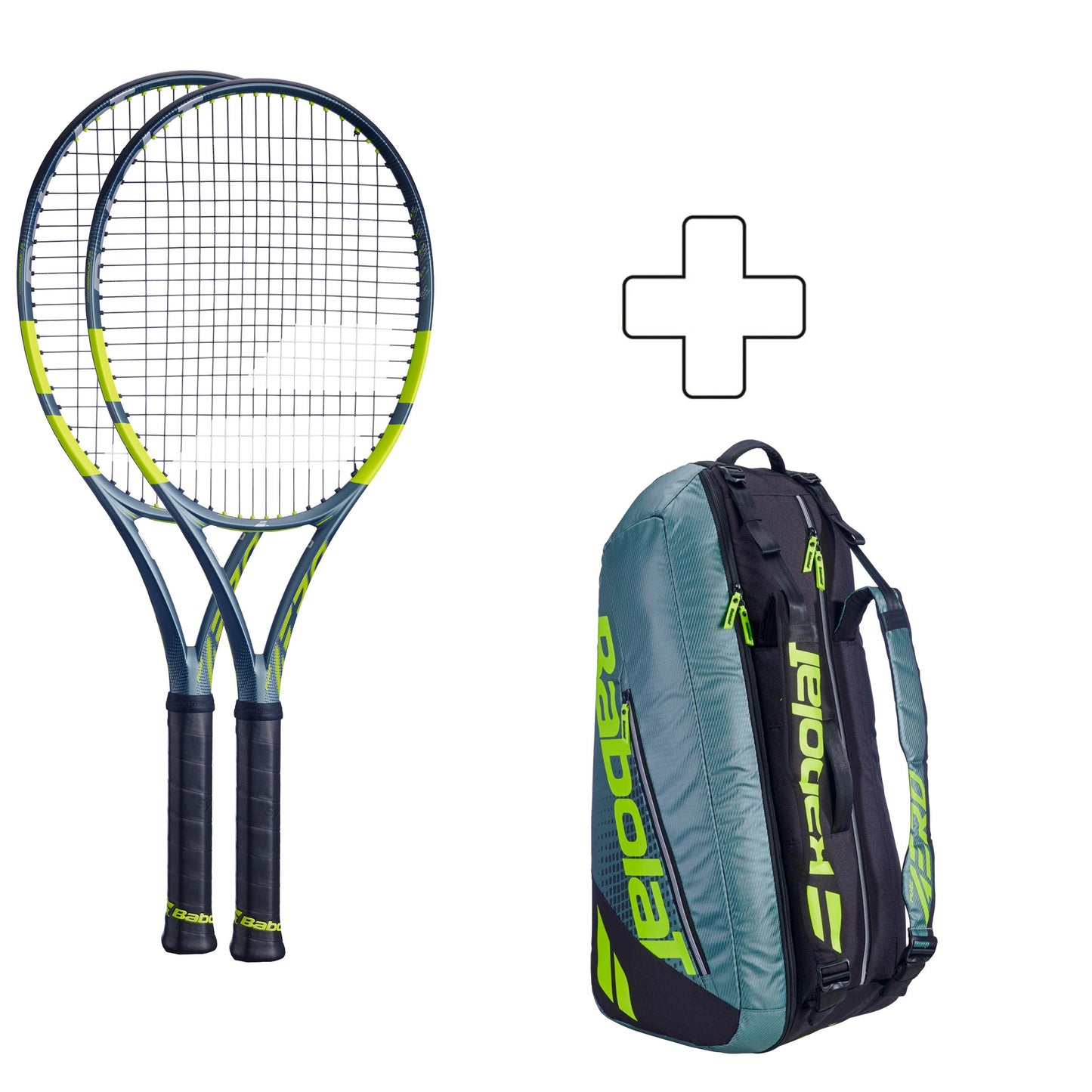 Babolat 2x Pure Aero Team plus Schlägertasche Babolat 2x Pure Aero Team plus Schlägertasche