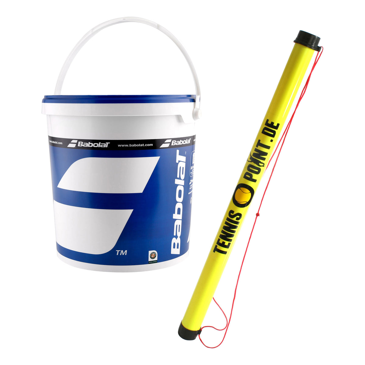 Babolat 36er Eimer Stage 2 plus Ballsammelröhre Babolat 36er Eimer Stage 2 plus Ballsammelröhre
