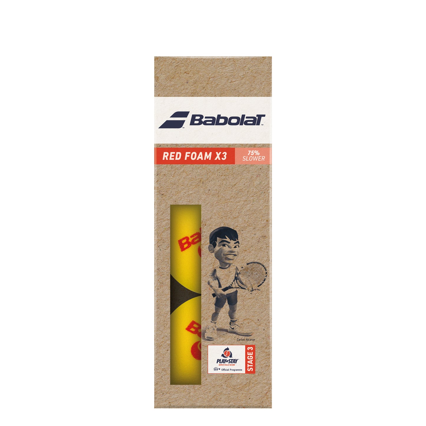 Babolat Red Foam (Stage 3) 3er Beutel Babolat Red Foam (Stage 3) 3er Beutel