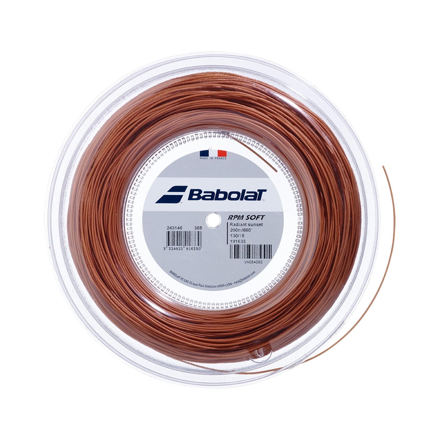 Babolat RPM Soft Saitenrolle 200m-Hellrot Babolat RPM Soft Saitenrolle 200m-Hellrot