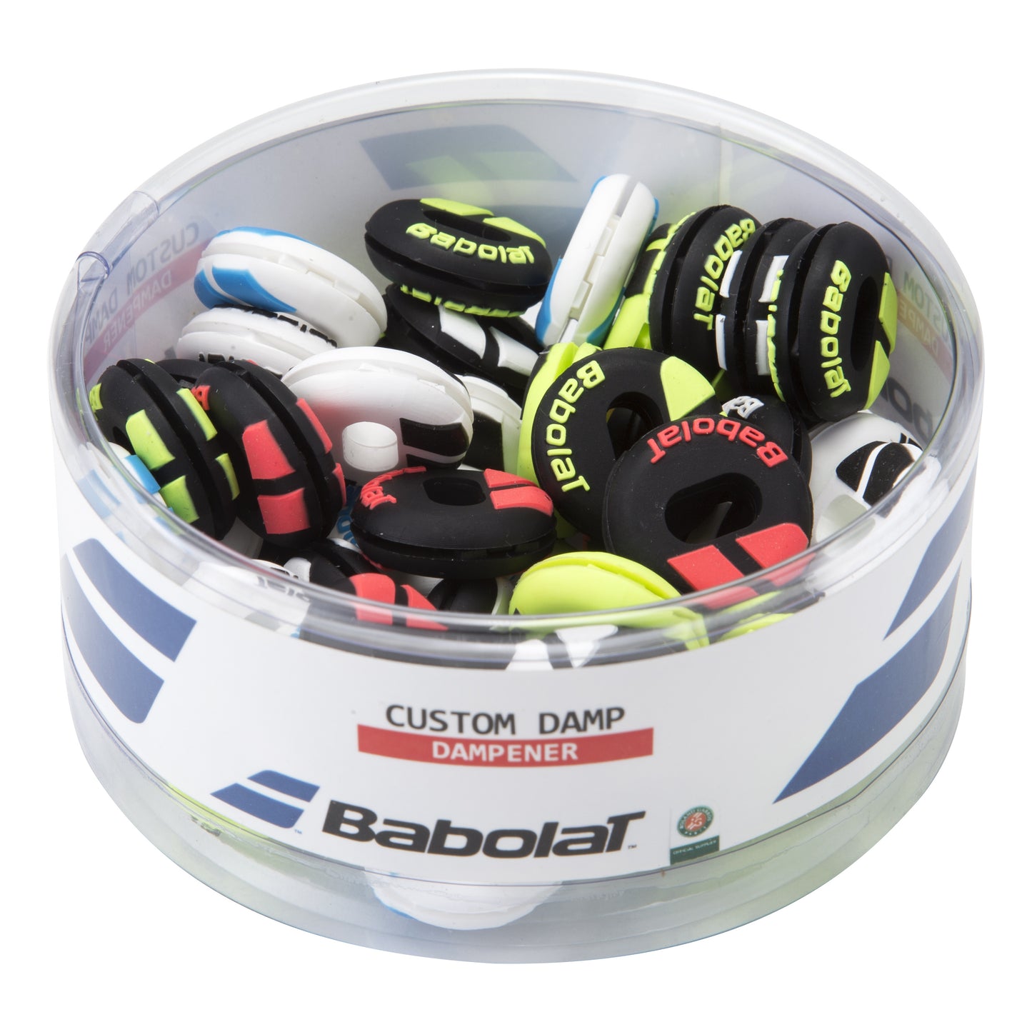 Babolat Custom Damp Dämpfer 48er Box-Mehrfarbig Babolat Custom Damp Dämpfer 48er Box-Mehrfarbig