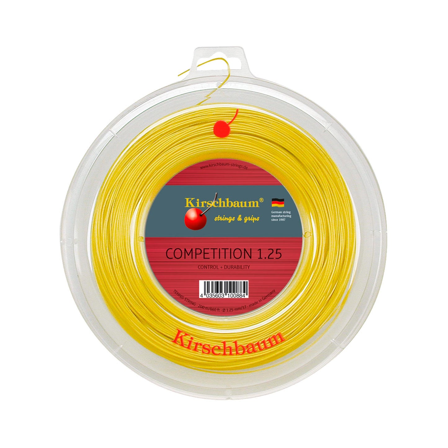 Kirschbaum Competition Saitenrolle 200m-Gelb Kirschbaum Competition Saitenrolle 200m-Gelb