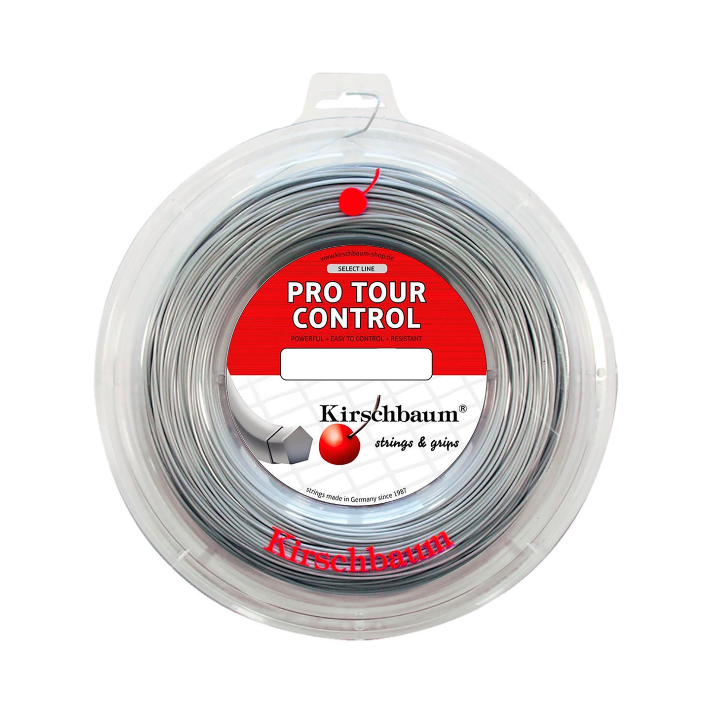 Kirschbaum Pro Tour Control Saitenrolle 200m-Silber Kirschbaum Pro Tour Control Saitenrolle 200m-Silber