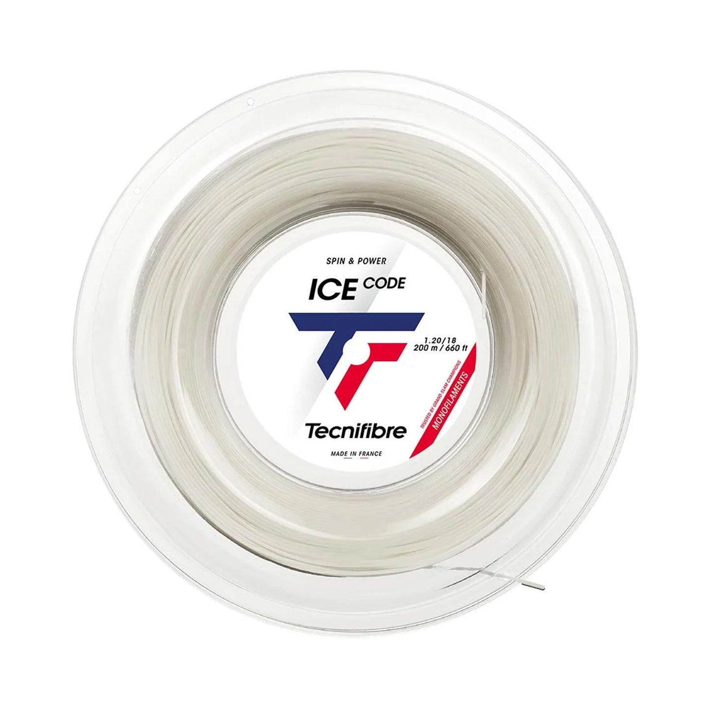 Tecnifibre Ice Code Saitenrolle 200m-Weiß Tecnifibre Ice Code Saitenrolle 200m-Weiß