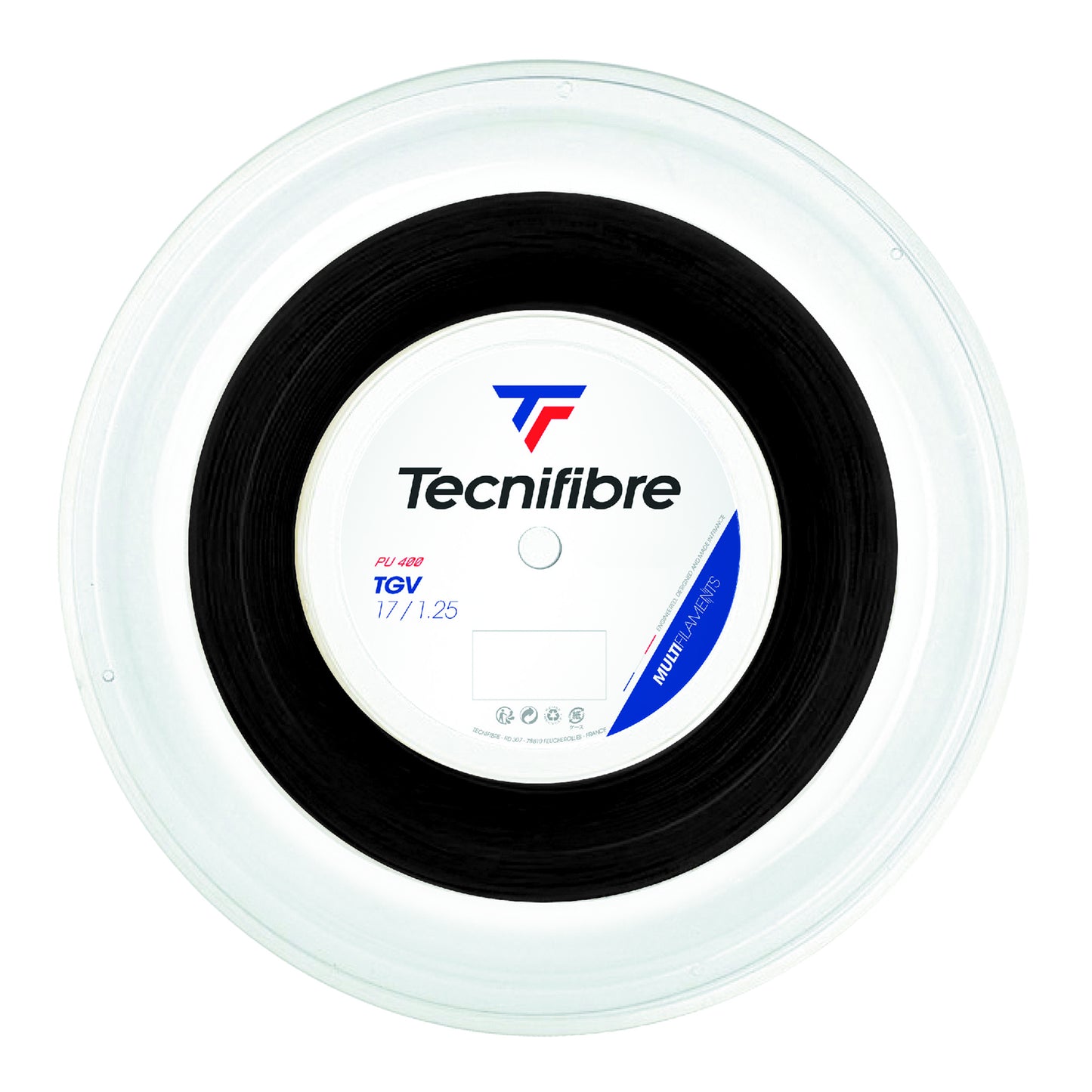 Tecnifibre TGV 200m Saitenrolle-Schwarz Tecnifibre TGV 200m Saitenrolle-Schwarz