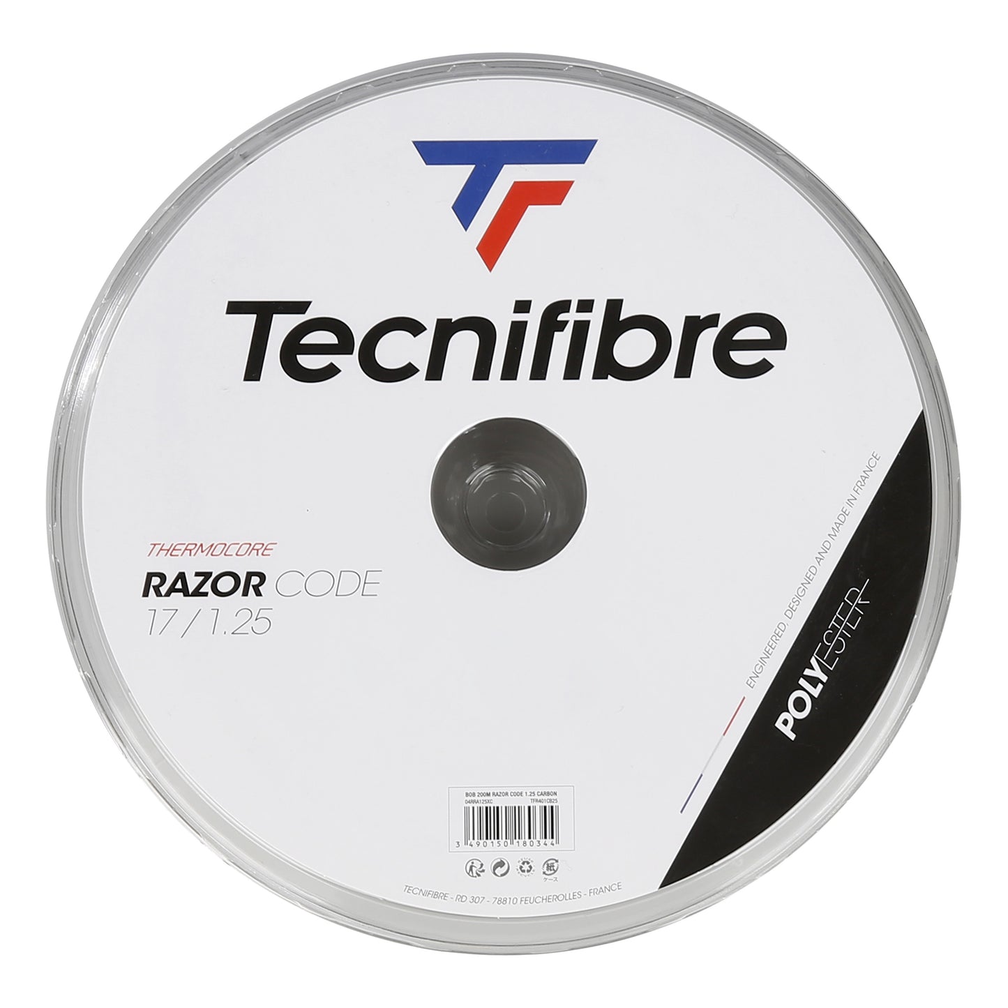 Tecnifibre Razor Code 200m Saitenrolle-Grau Tecnifibre Razor Code 200m Saitenrolle-Grau