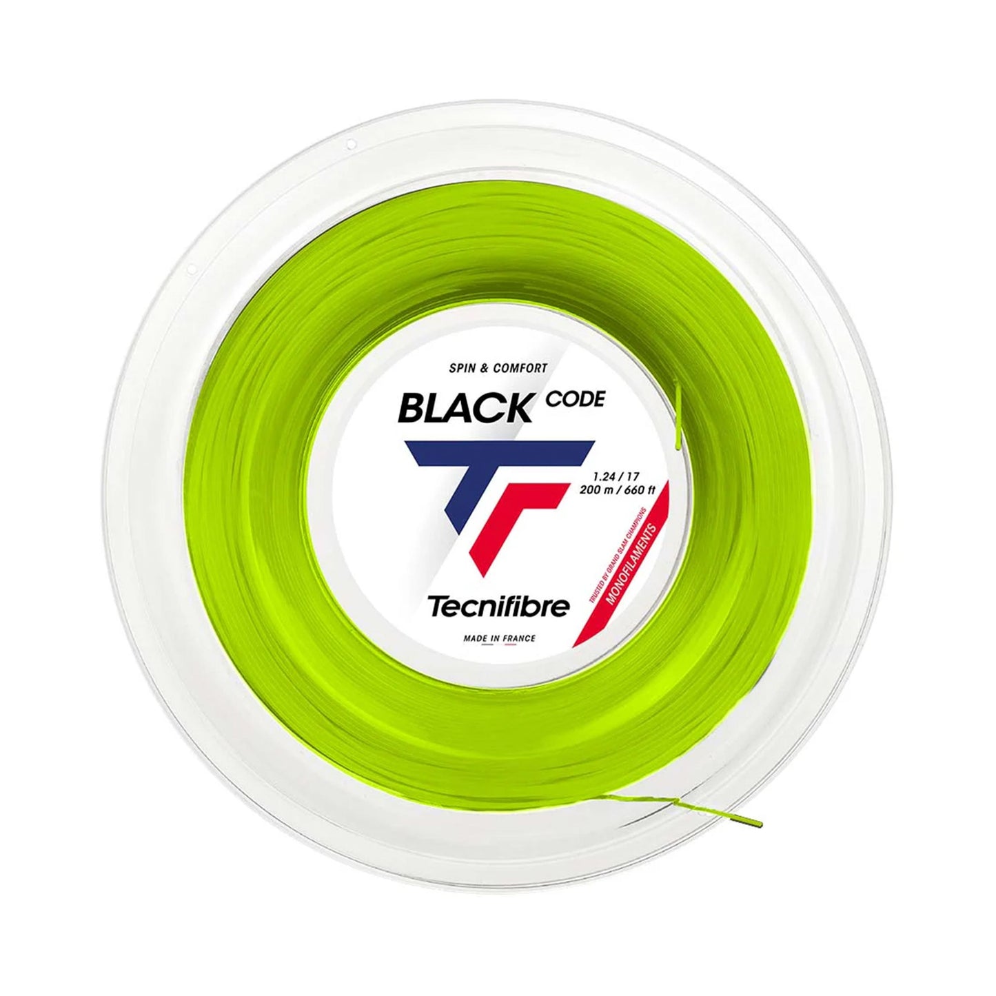 Tecnifibre Black Code 200m Saitenrolle-Limette Tecnifibre Black Code 200m Saitenrolle-Limette