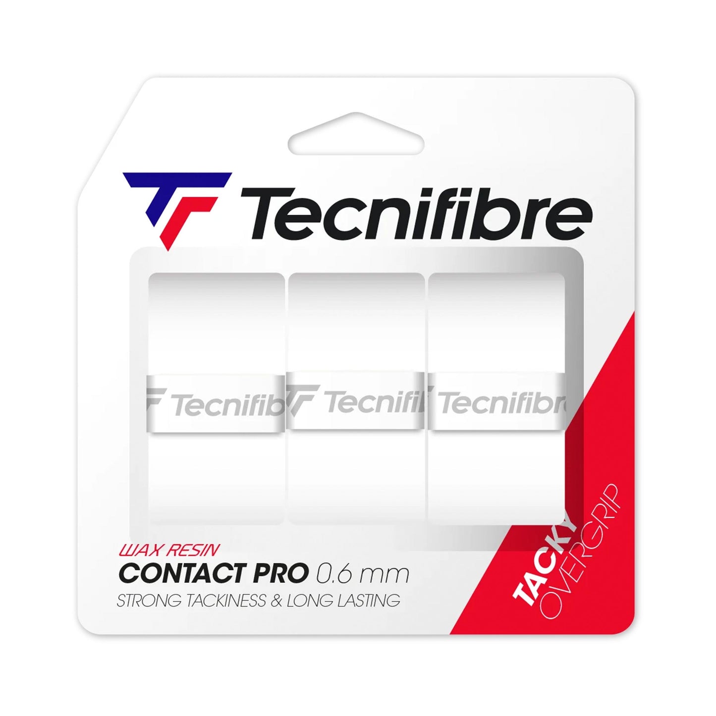 Tecnifibre Contact Pro Weiss 3er Pack-Weiß Tecnifibre Contact Pro Weiss 3er Pack-Weiß