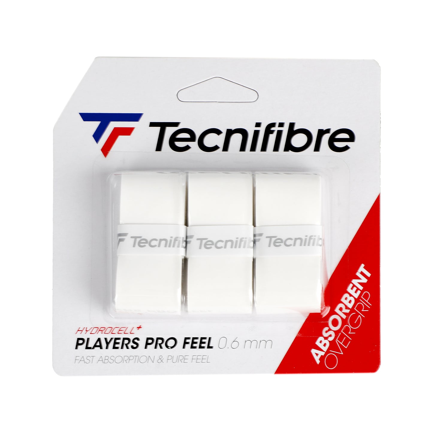 Tecnifibre Player Pro Feel 3er Pack-Weiß Tecnifibre Player Pro Feel 3er Pack-Weiß