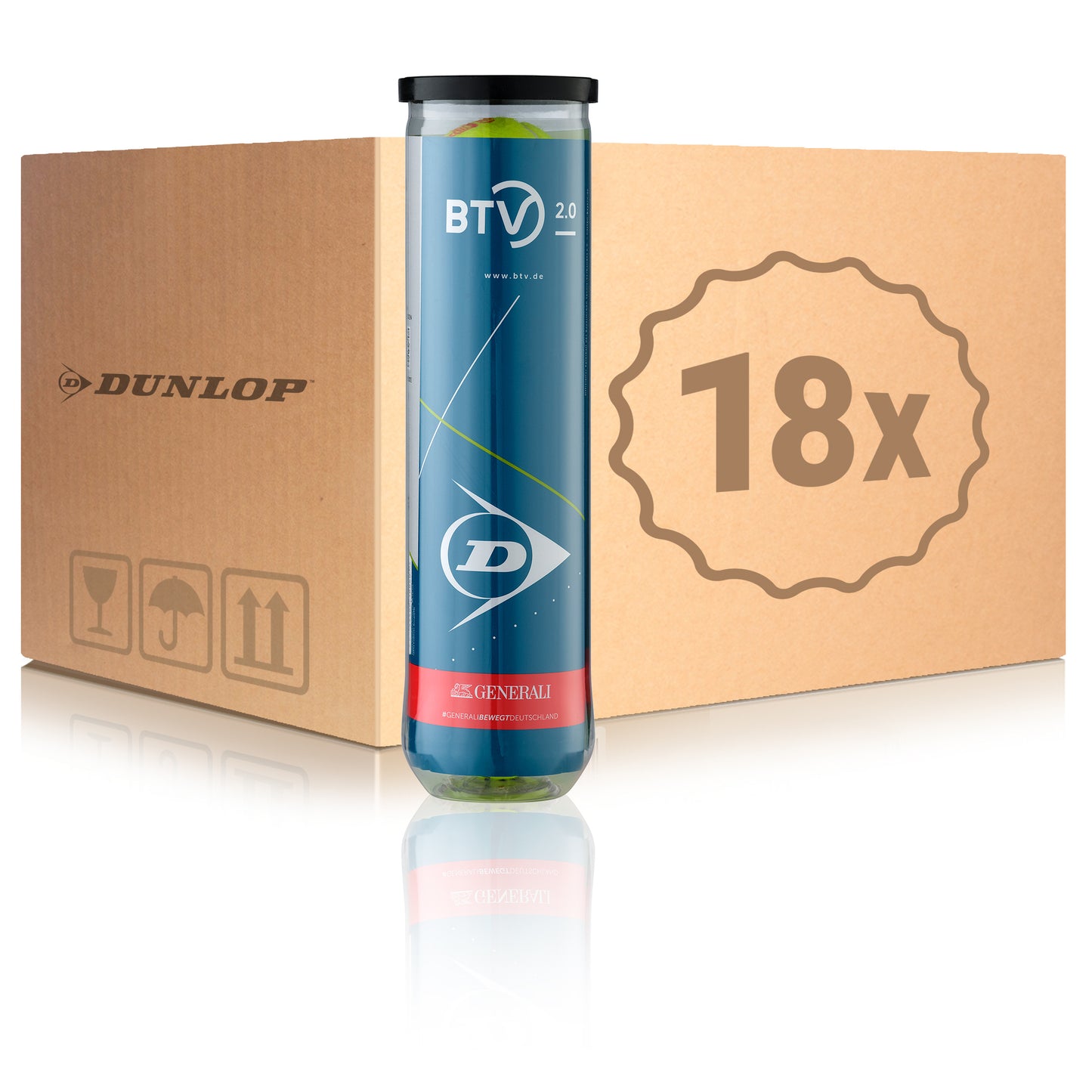Dunlop 18x 4er Dose BTV 2.0 im Karton Dunlop 18x 4er Dose BTV 2.0 im Karton