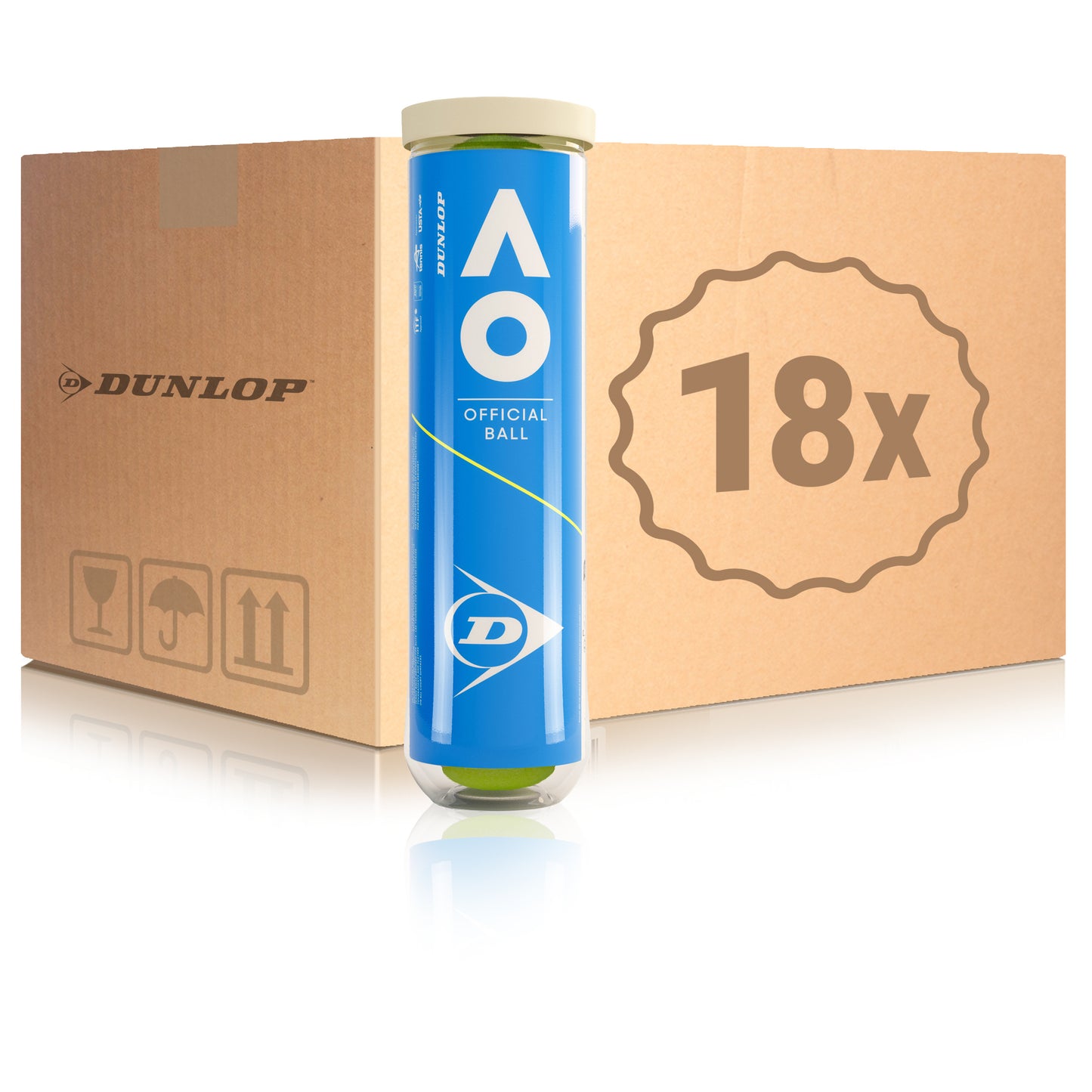 Dunlop 18x 4er Dose Australian Open Dunlop 18x 4er Dose Australian Open