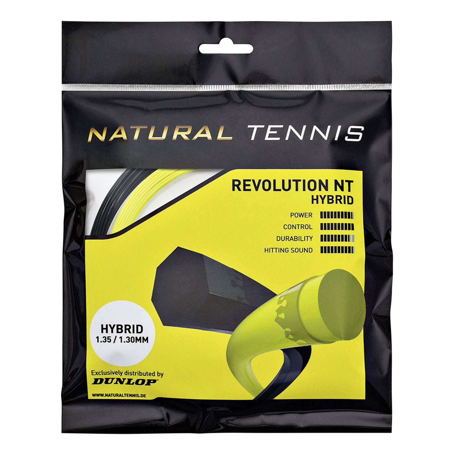 Dunlop Revolution NT Hybrid Set Saitenset 12m - schwarz Dunlop Revolution NT Hybrid Set Saitenset 12m - schwarz