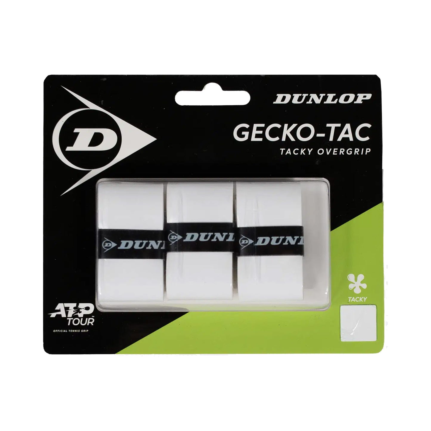 Dunlop Gecko-Tac 3er Pack - weiß Dunlop Gecko-Tac 3er Pack - weiß