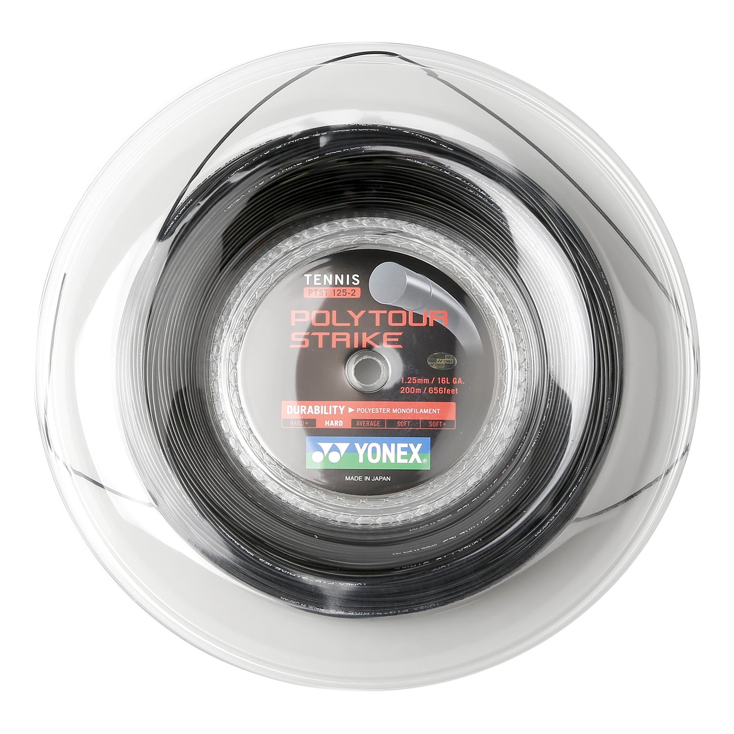 Yonex Poly Tour Strike Saitenrolle 200m - schwarz Yonex Poly Tour Strike Saitenrolle 200m - schwarz