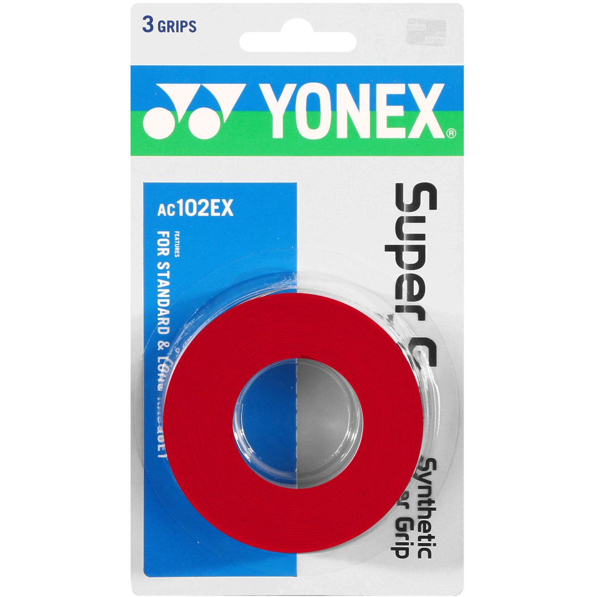 Yonex Super Grap 3er Pack - rot Yonex Super Grap 3er Pack - rot