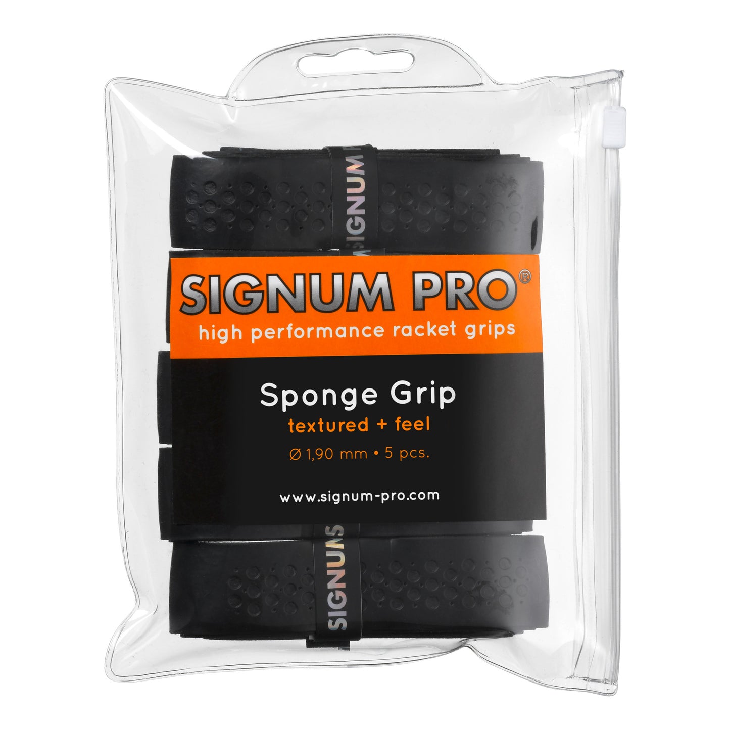Signum Pro Sponge Grip 5er Pack-Schwarz Signum Pro Sponge Grip 5er Pack-Schwarz