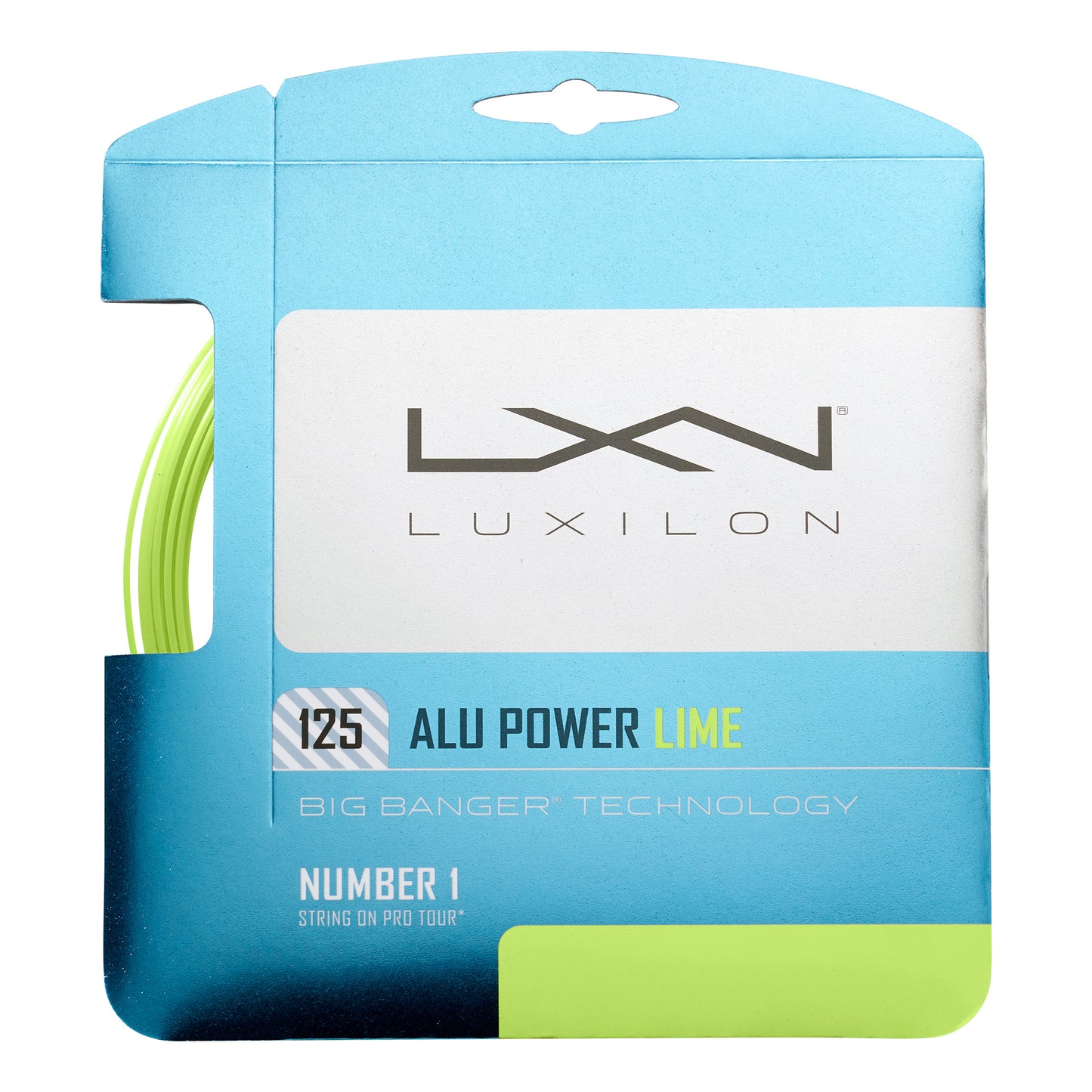 Luxilon Alu Power Saitenset 12,2m-Limette Luxilon Alu Power Saitenset 12,2m-Limette