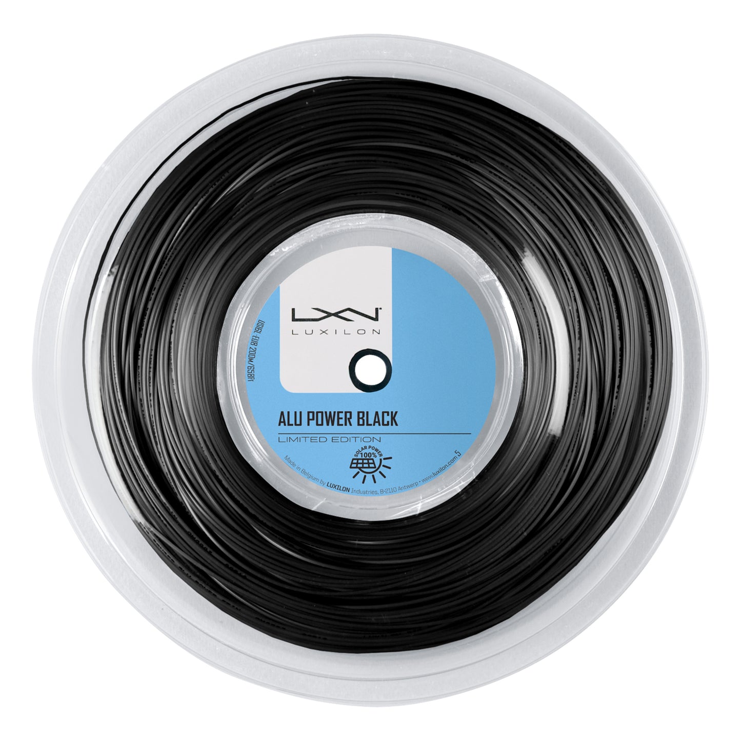 Luxilon Alu Power Black Ltd Saitenrolle 200m-Schwarz Luxilon Alu Power Black Ltd Saitenrolle 200m-Schwarz