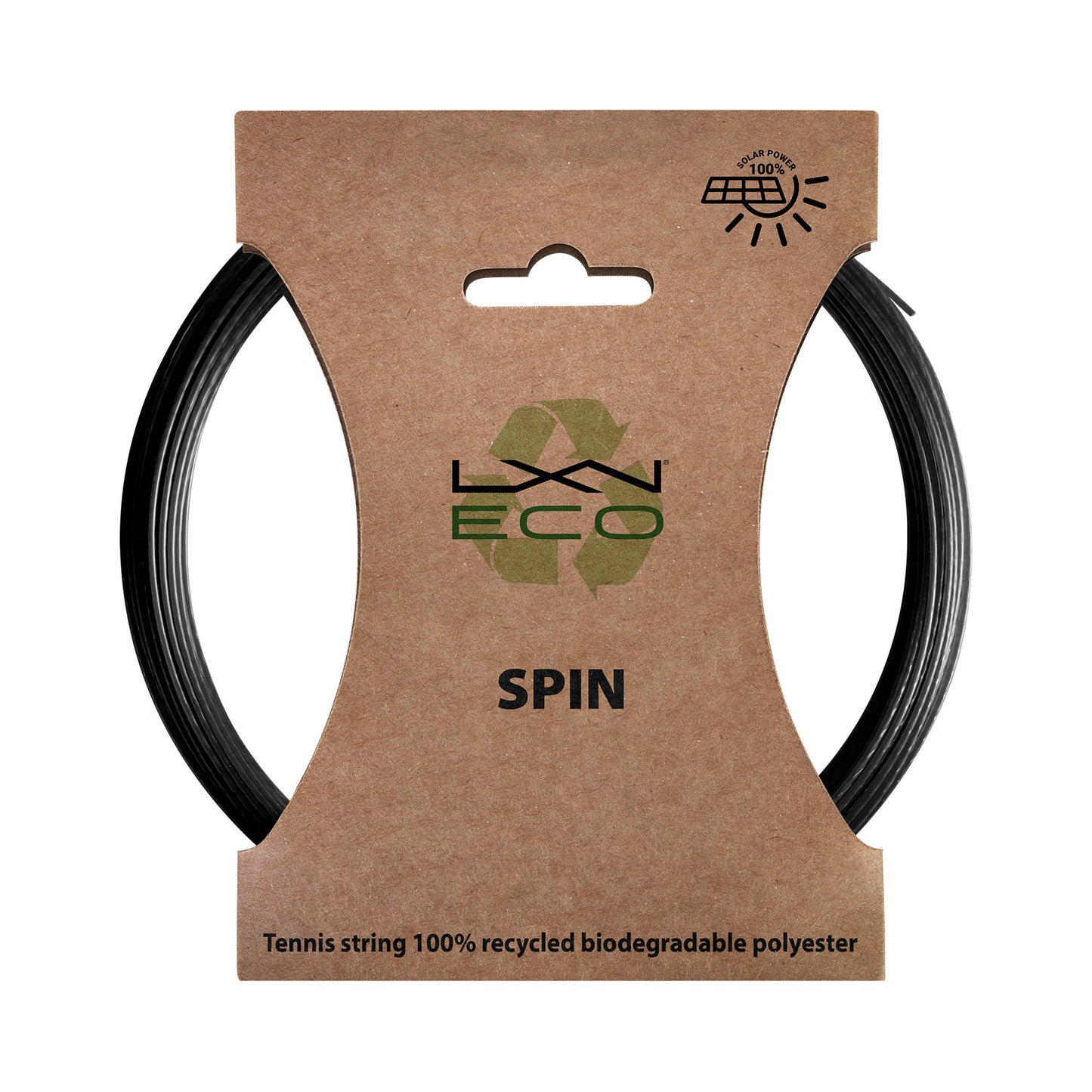 Luxilon Eco Spin Saitenset 12,2m-Schwarz Luxilon Eco Spin Saitenset 12,2m-Schwarz