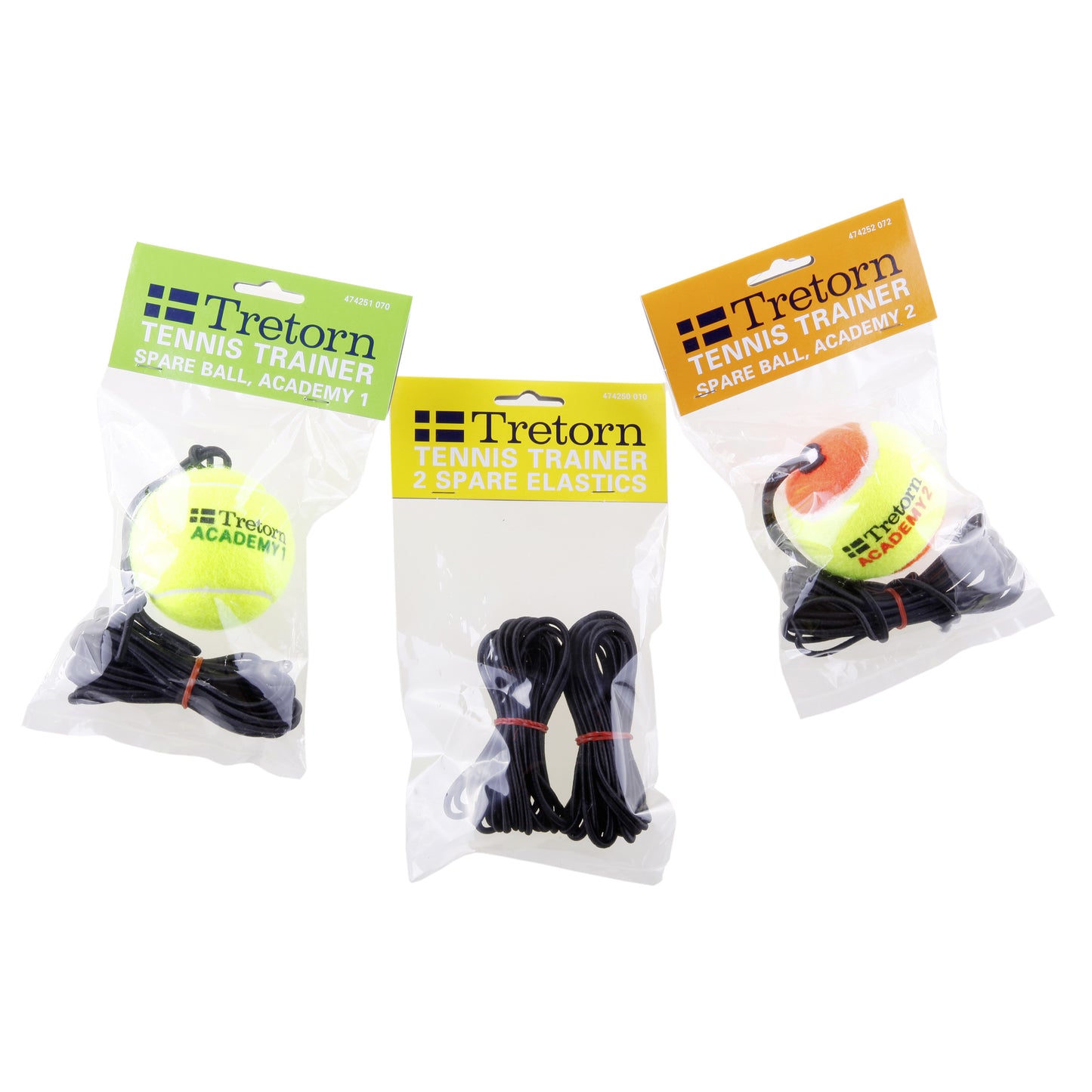 Tretorn Tennistrainer Ersatzschnur Trainingshilfe 2er Pack-Schwarz Tretorn Tennistrainer Ersatzschnur Trainingshilfe 2er Pack-Schwarz
