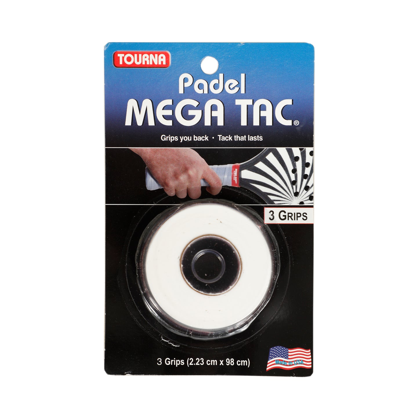 Tourna Padel Mega Tac 3er Pack-Weiß Tourna Padel Mega Tac 3er Pack-Weiß