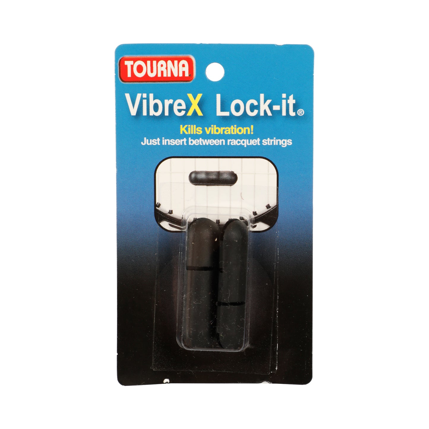 Tourna Vibrex Lock Dämpfer 2er Pack-Schwarz Tourna Vibrex Lock Dämpfer 2er Pack-Schwarz
