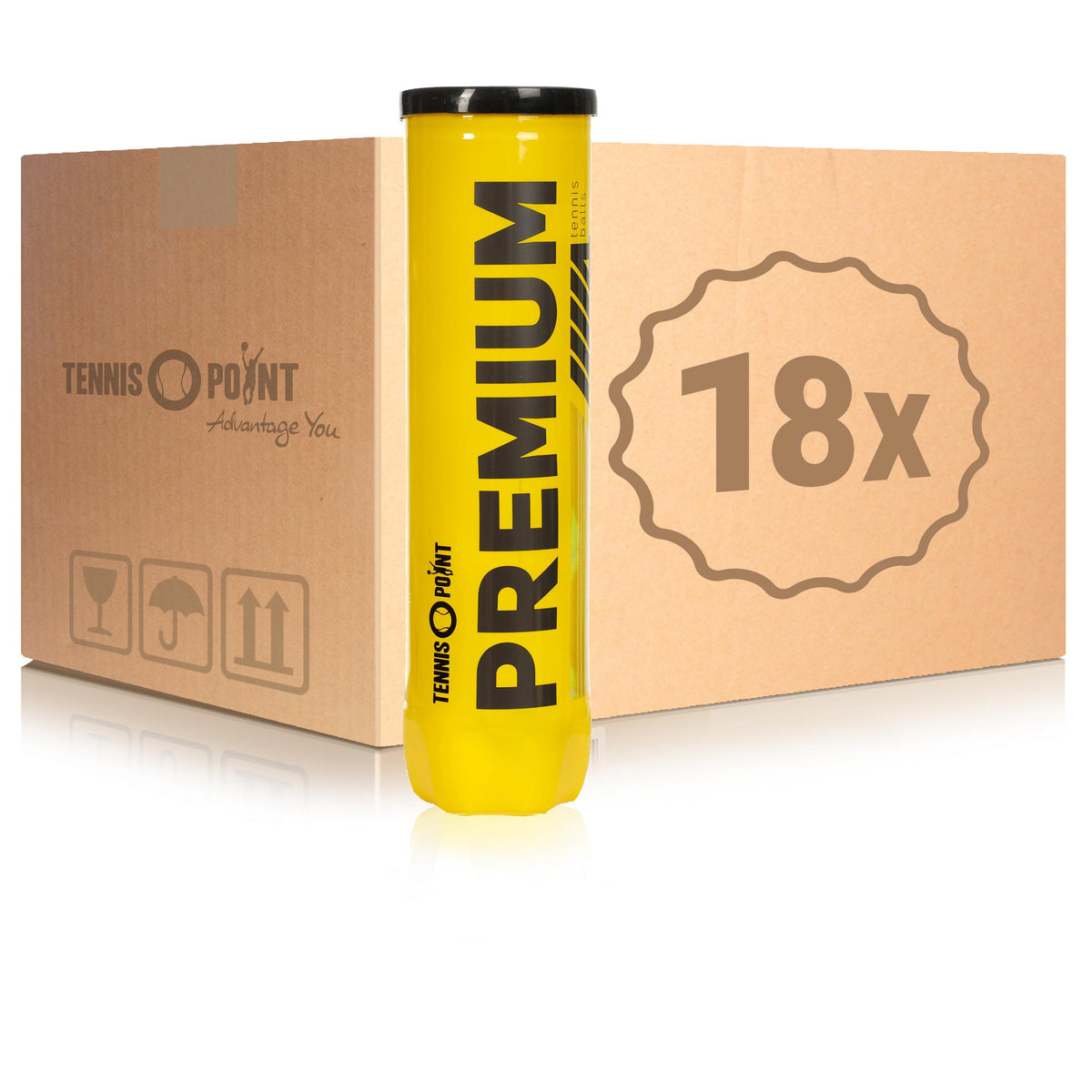 Tennis-Point 18x 4er Dose Premium im Karton Tennis-Point 18x 4er Dose Premium im Karton