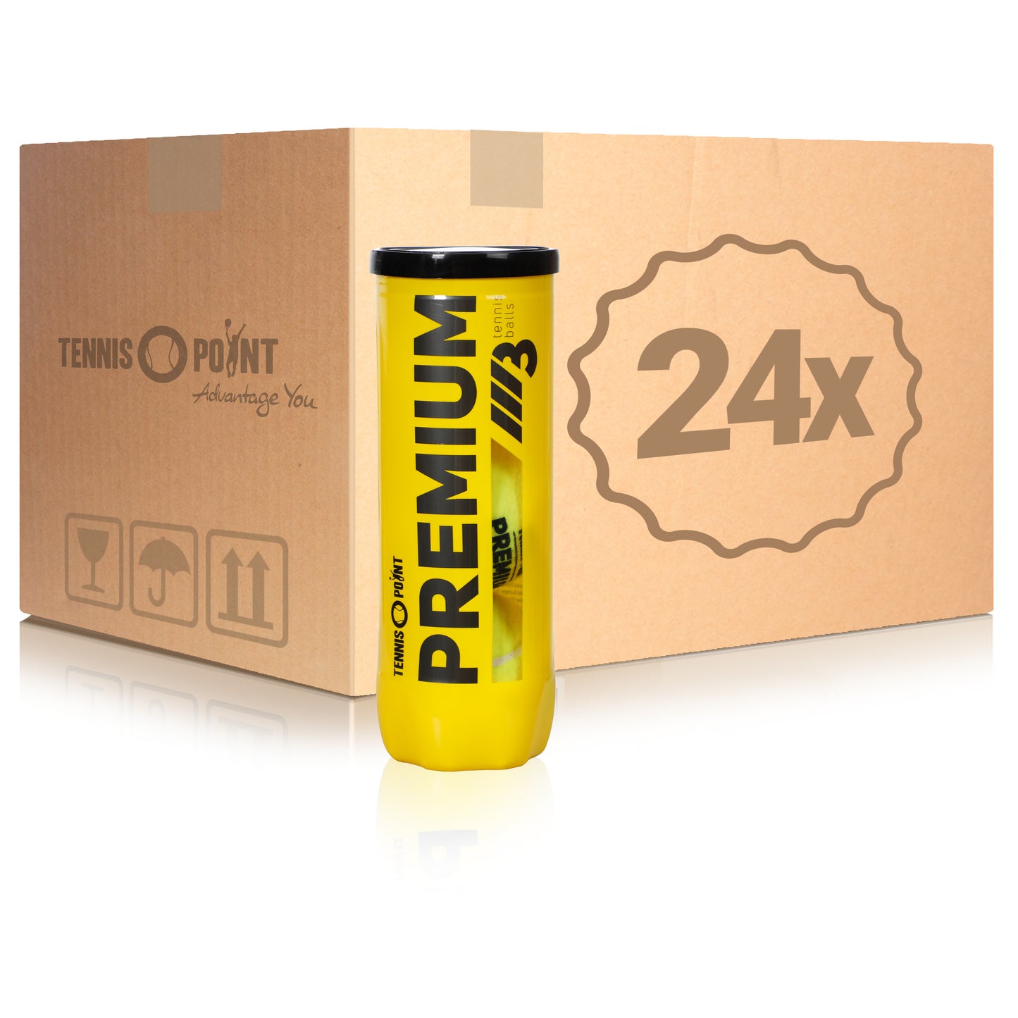 Tennis-Point 24x 3er Dose Premium Tennisball im Karton Tennis-Point 24x 3er Dose Premium Tennisball im Karton