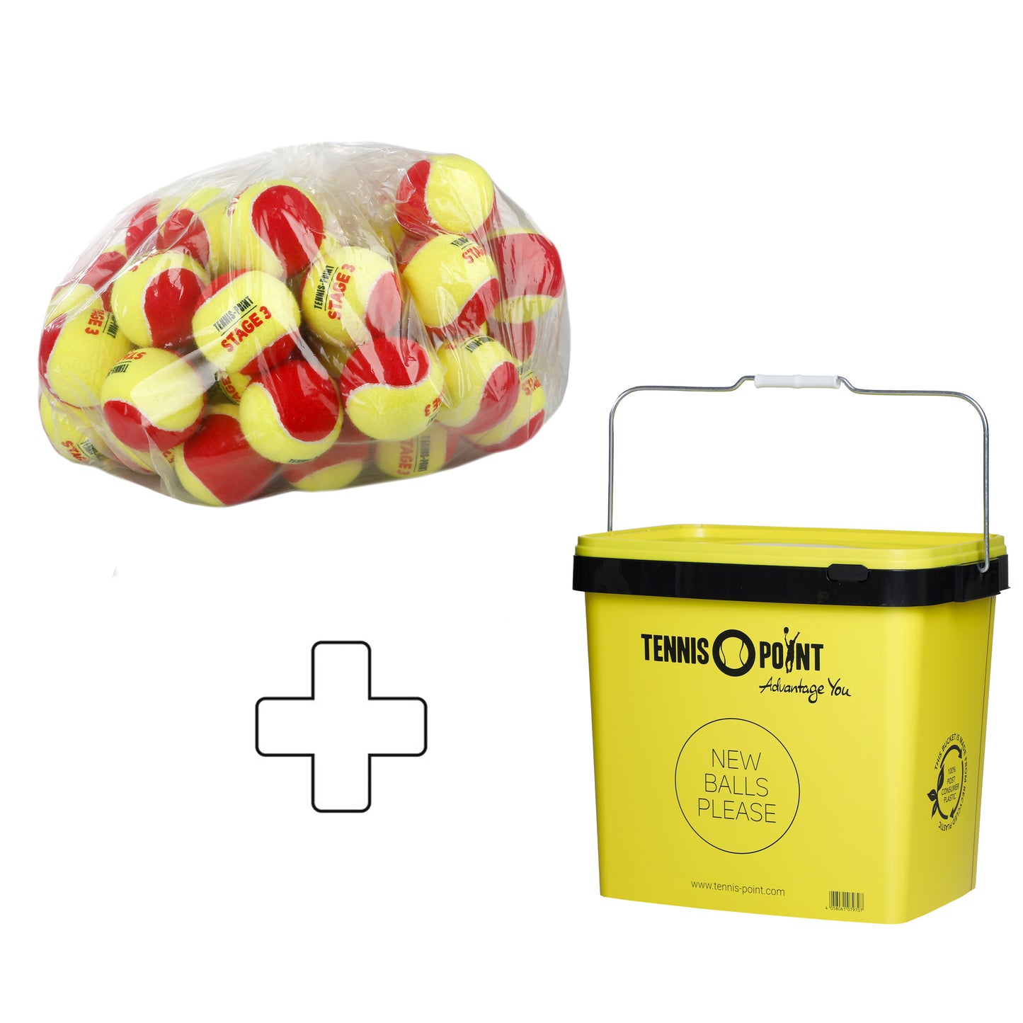 Tennis-Point 60er Beutel Stage 3 plus Balleimer Tennis-Point 60er Beutel Stage 3 plus Balleimer
