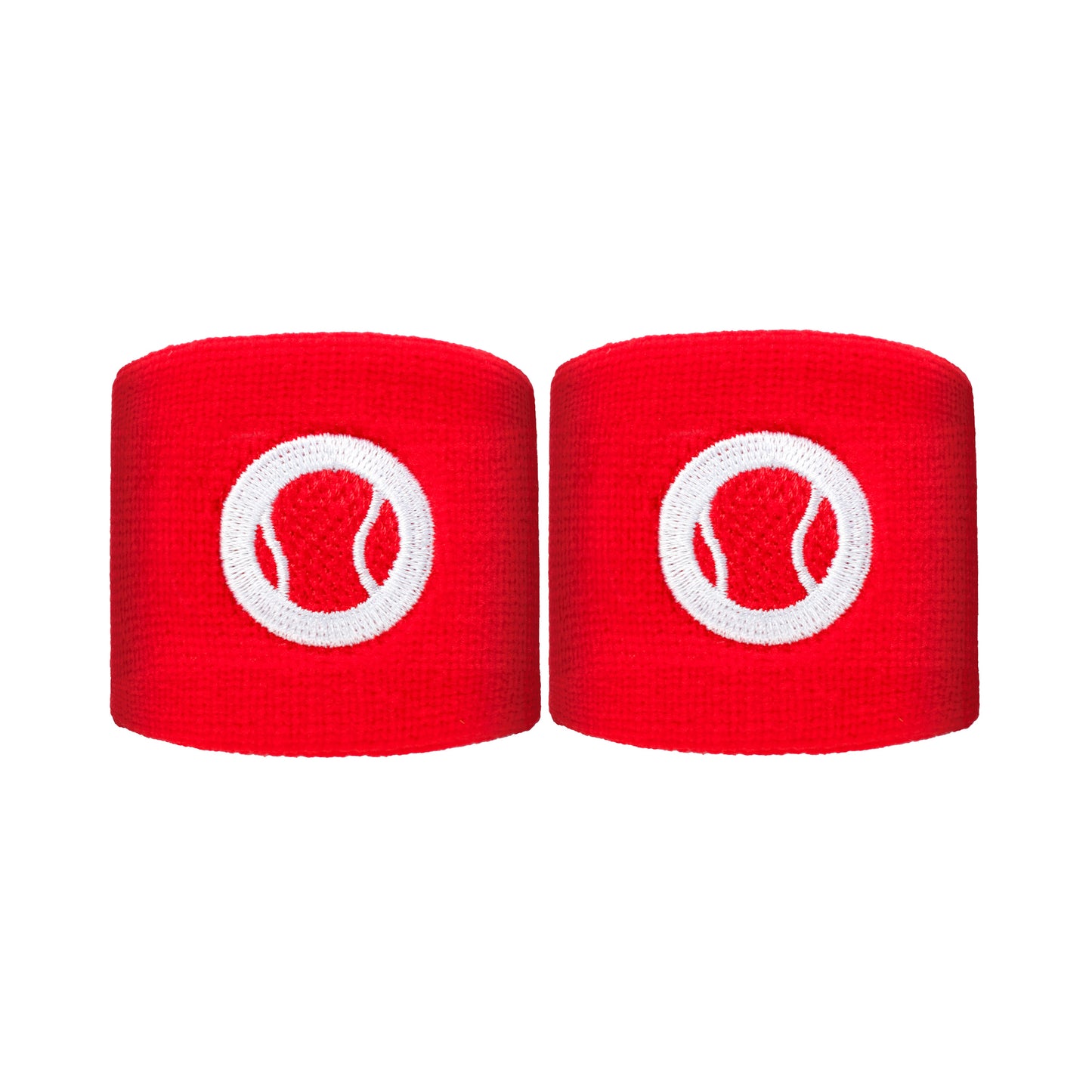 Tennis-Point Short Schweißband 2er Pack Unisex - rot, Tennis-Point Short Schweißband 2er Pack Unisex - rot,