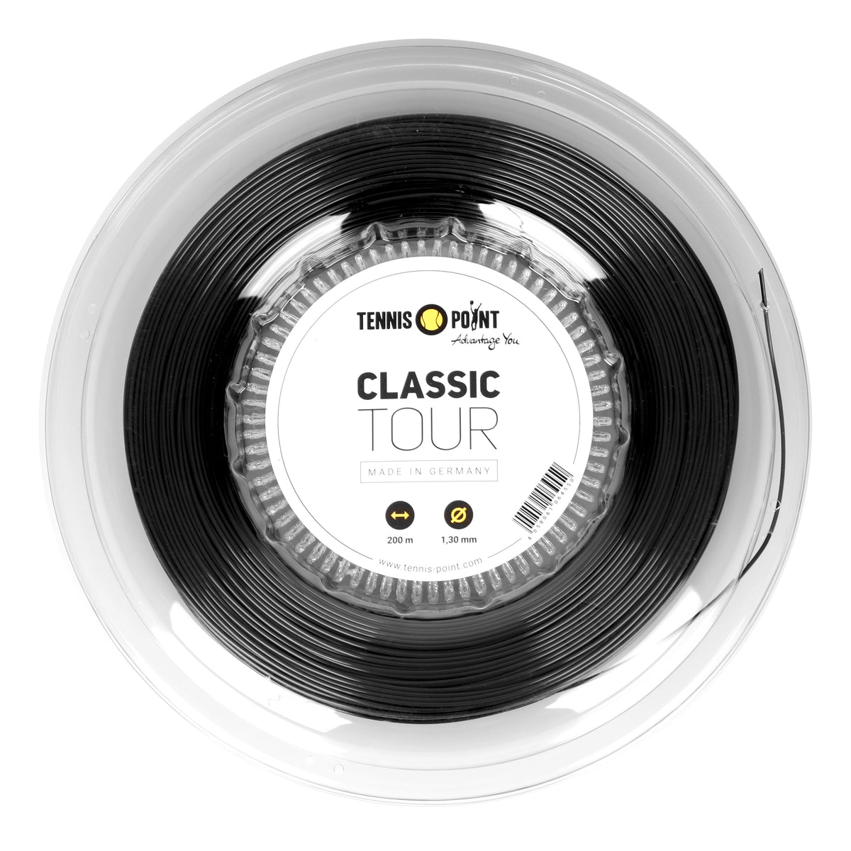 Tennis-Point Classic Tour Saitenrolle 200m - schwarz Tennis-Point Classic Tour Saitenrolle 200m - schwarz