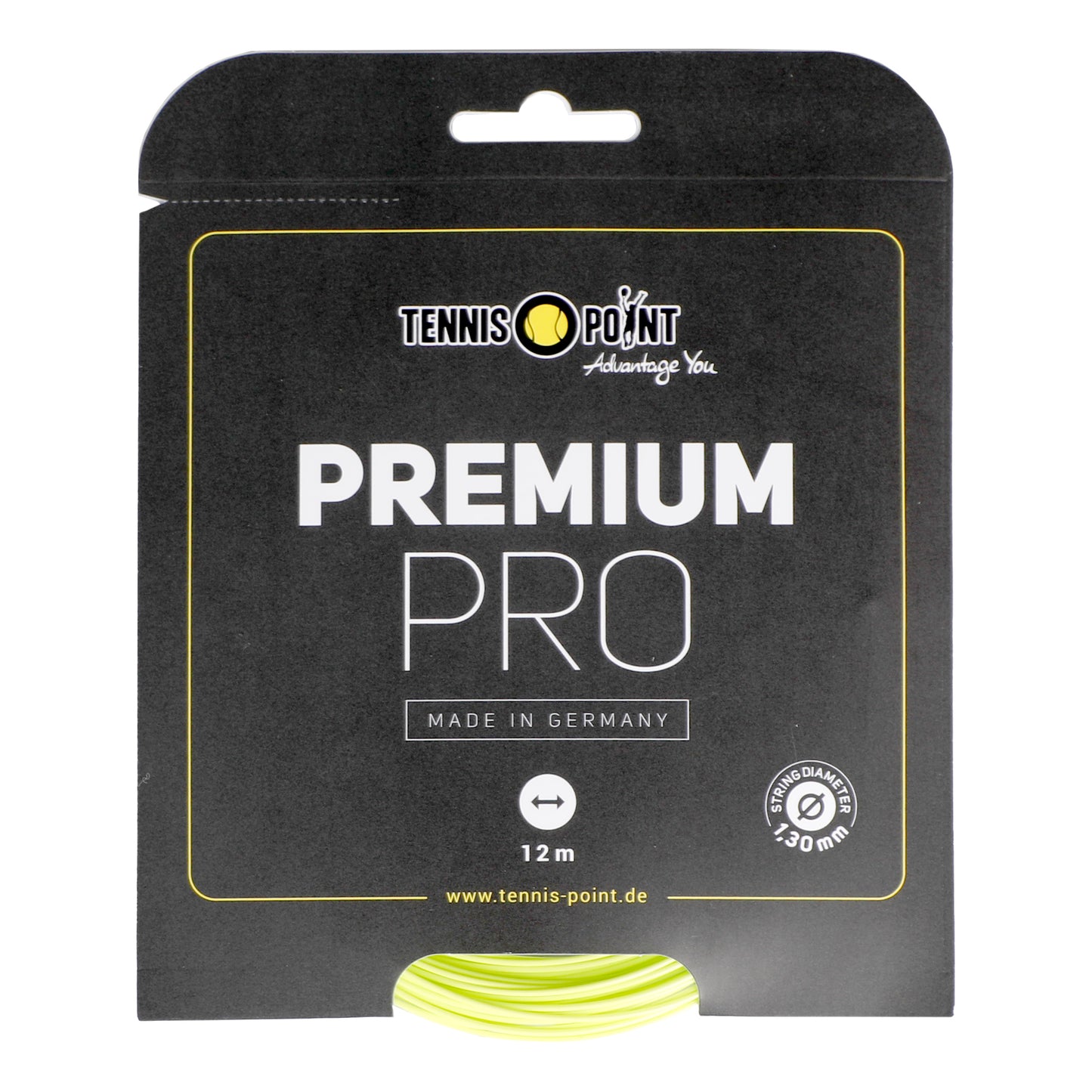 Tennis-Point Premium Pro Saitenset 12m-Limette Tennis-Point Premium Pro Saitenset 12m-Limette