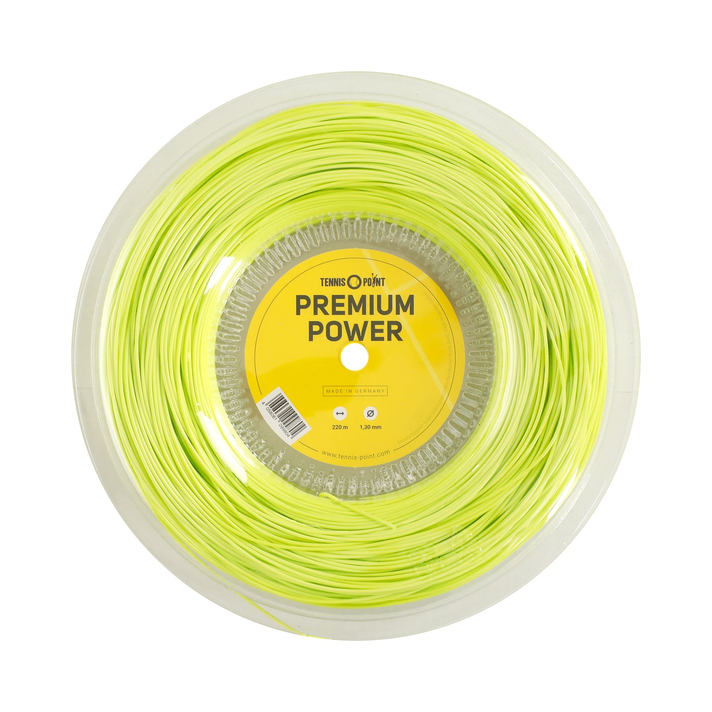 Tennis-Point Premium Power Saitenrolle 220m-Limette Tennis-Point Premium Power Saitenrolle 220m-Limette