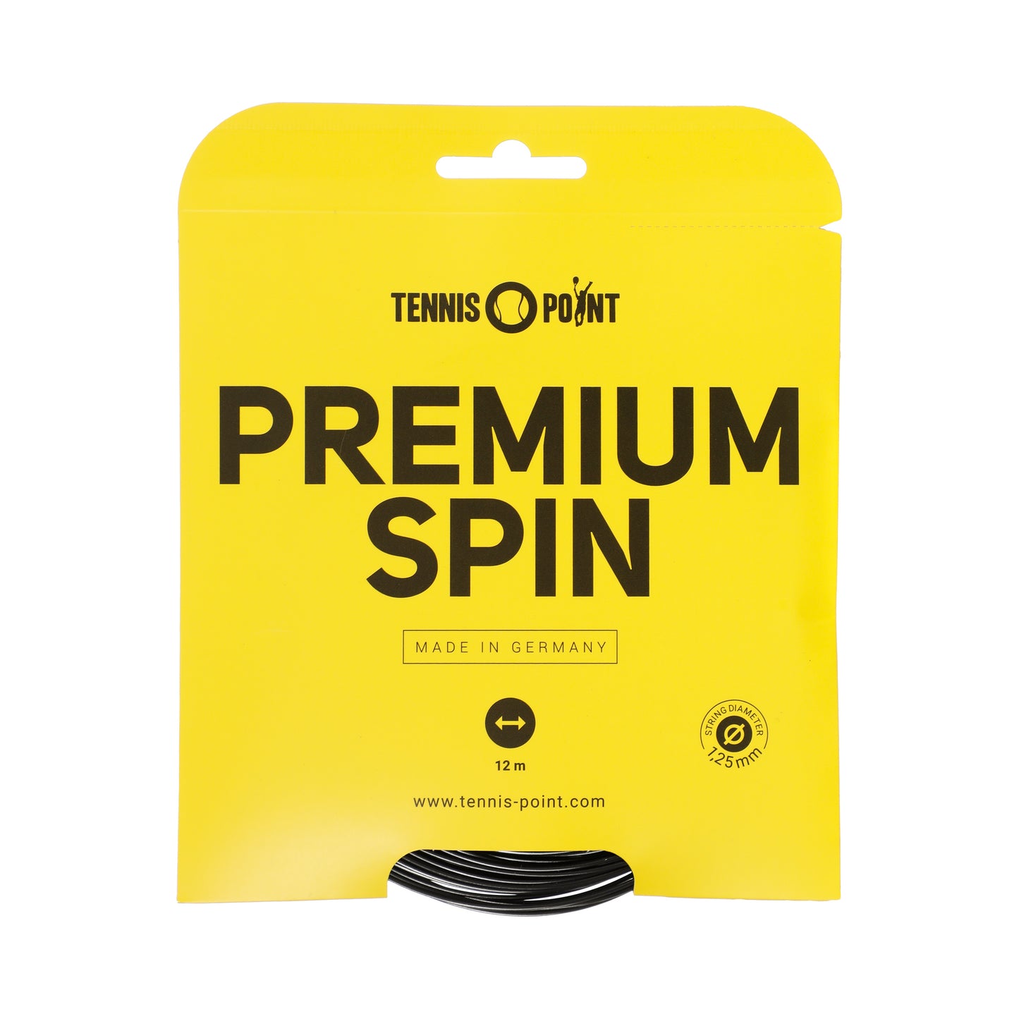 Tennis-Point Premium Spin Saitenset 12m-Schwarz Tennis-Point Premium Spin Saitenset 12m-Schwarz