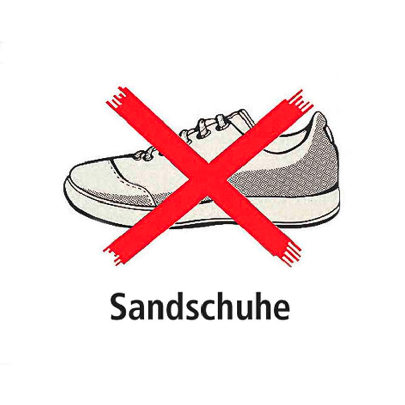 Tegra Sandschuhe Verboten Schild-Weiß,Rot Tegra Sandschuhe Verboten Schild-Weiß,Rot