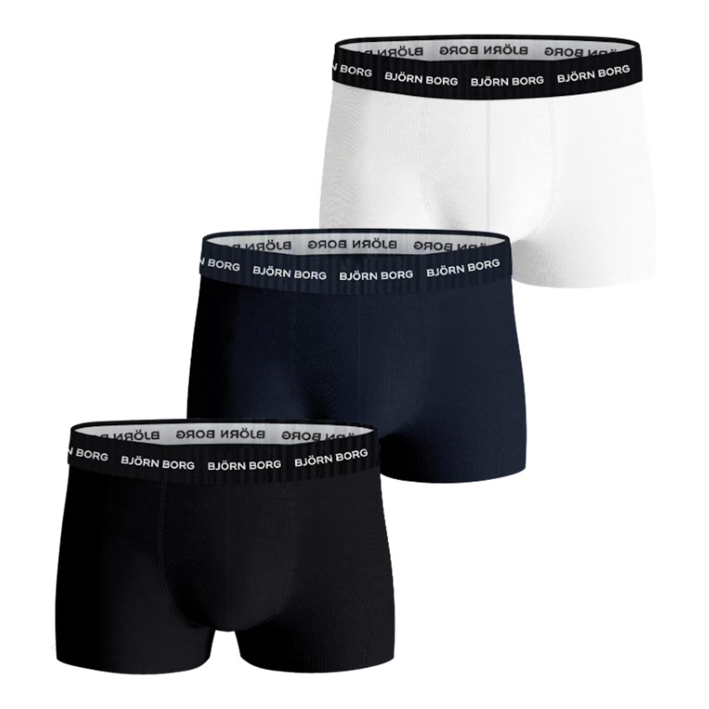 Björn Borg Cotton Stretch Trunk Boxer Short 3er Pack Herren - mehrfarbig Björn Borg Cotton Stretch Trunk Boxer Short 3er Pack Herren - mehrfarbig