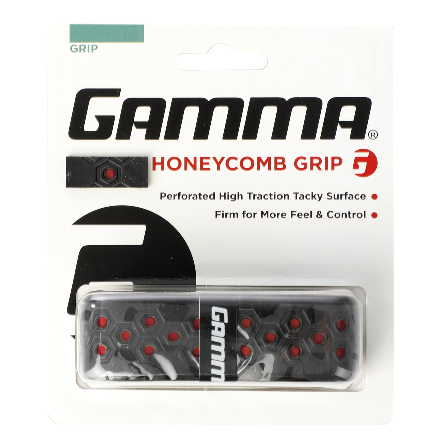 Gamma Honeycomb Cushion Grip 1er Pack-schwarz,rot Gamma Honeycomb Cushion Grip 1er Pack-schwarz,rot
