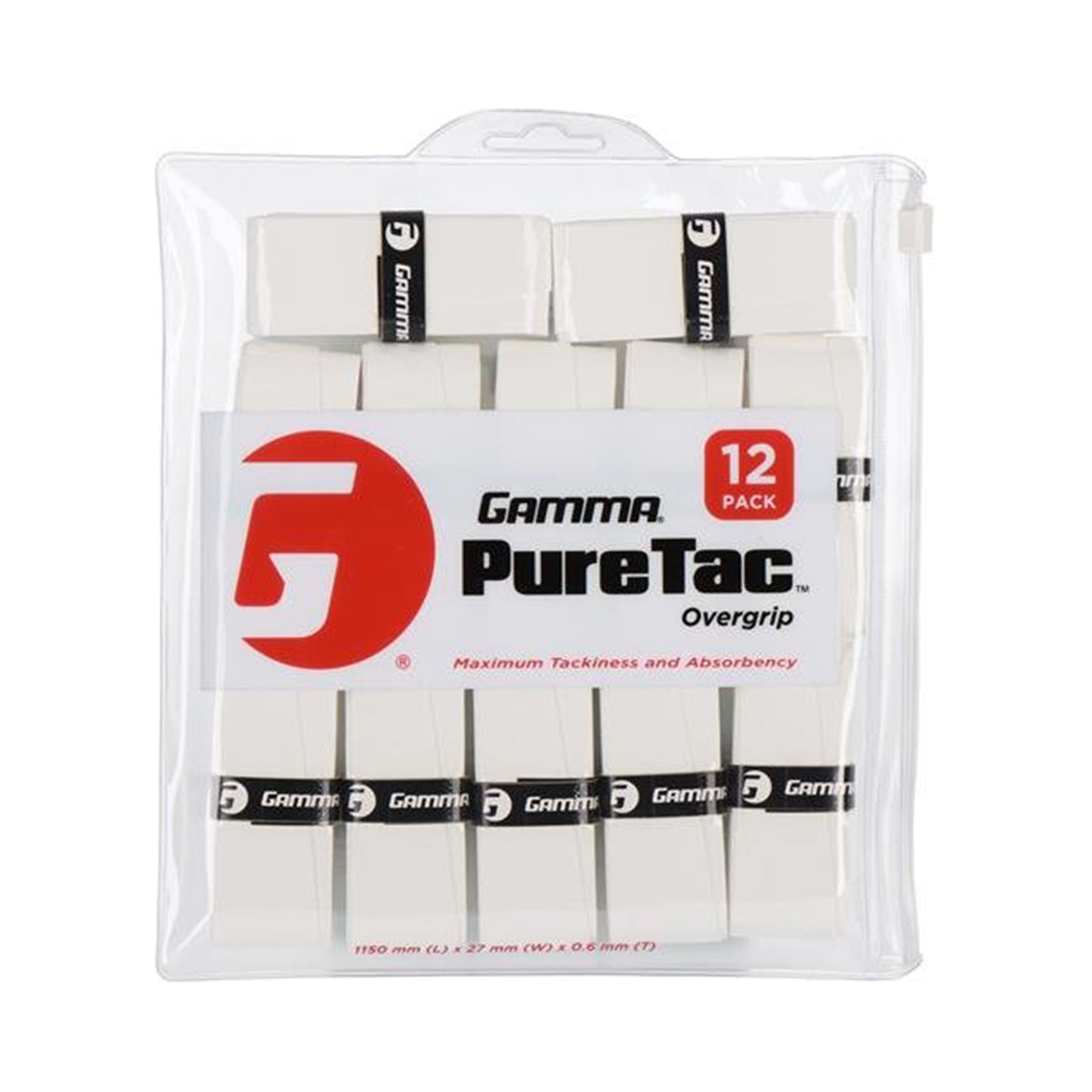 Gamma Pure Tac 12er Pack-Weiß Gamma Pure Tac 12er Pack-Weiß
