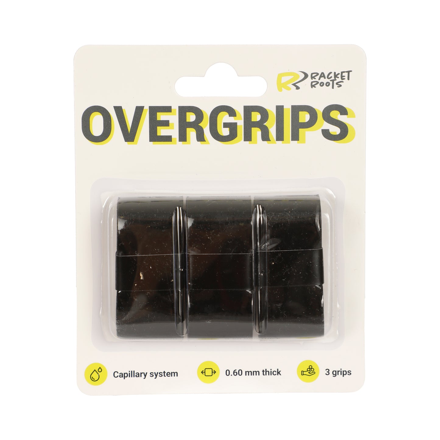 Racket Roots RR Grip 3er Pack-Schwarz Racket Roots RR Grip 3er Pack-Schwarz