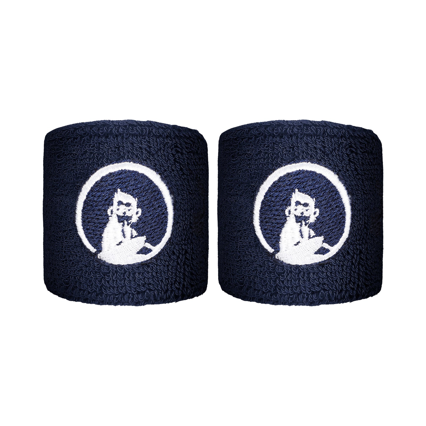 Quiet Please Schweißband 2er Pack kurz - blau Quiet Please Schweißband 2er Pack kurz - blau