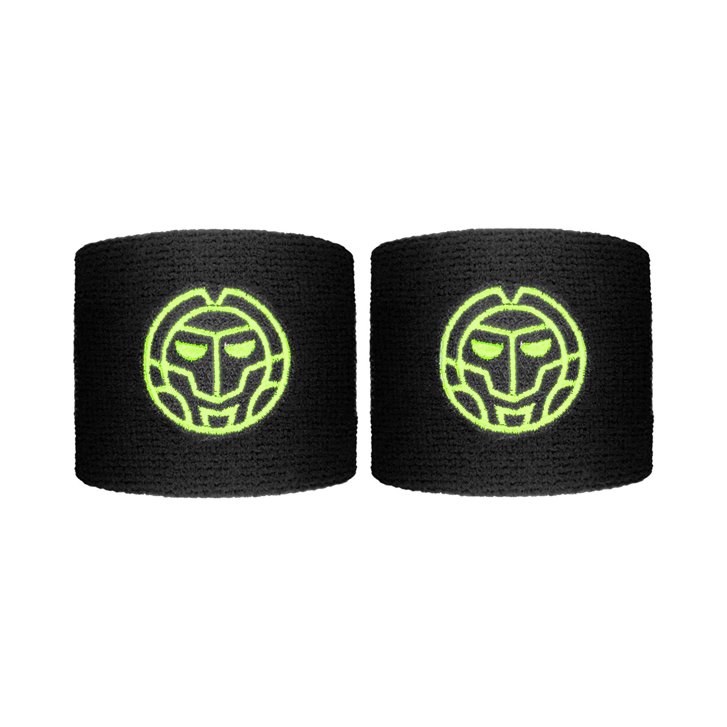 BIDI BADU Night Flash Schweißband 2er Pack kurz - schwarz, neongelb BIDI BADU Night Flash Schweißband 2er Pack kurz - schwarz, neongelb
